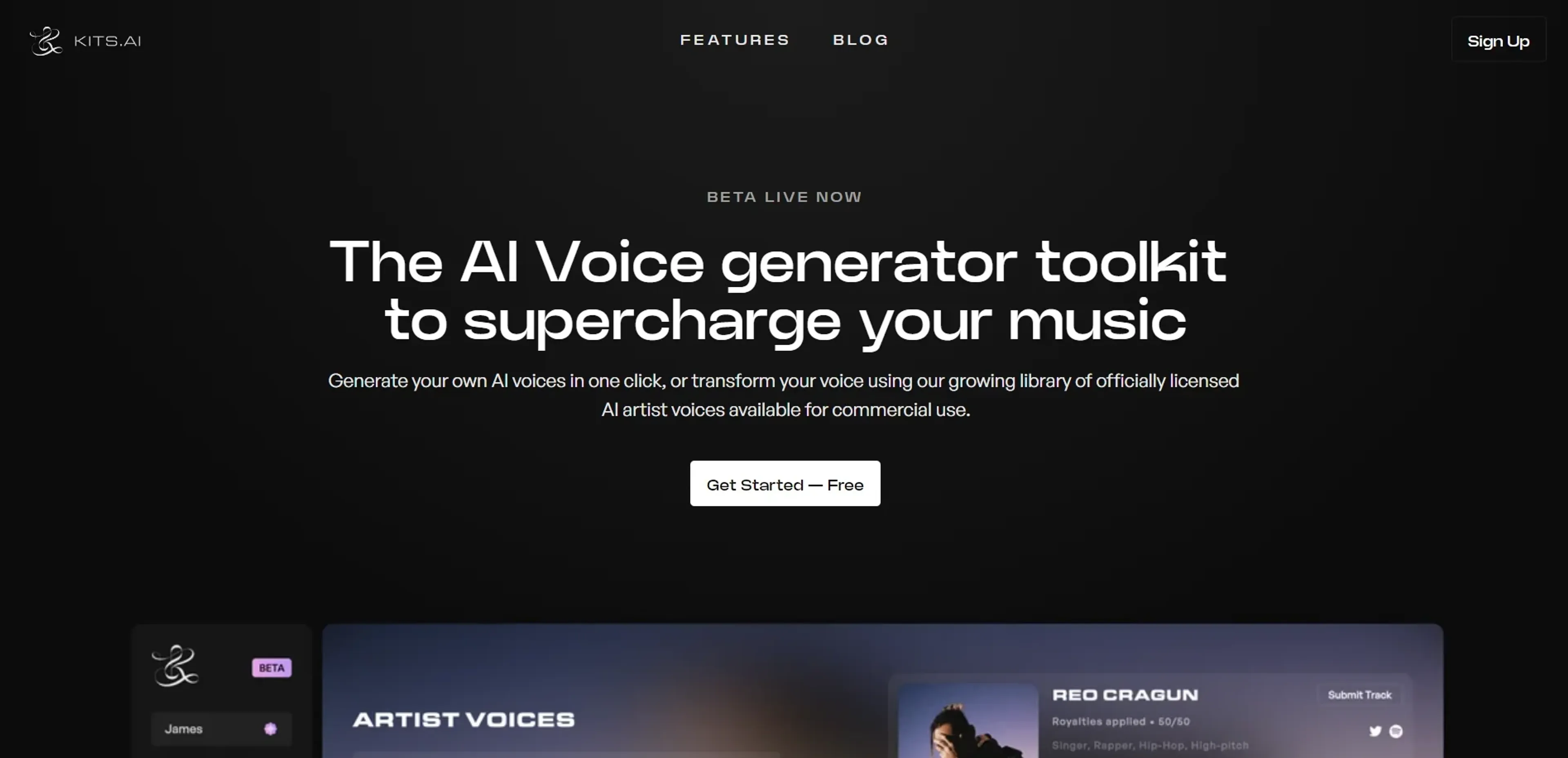 Image related to Kits AI, an AI tool for composing or producing music.