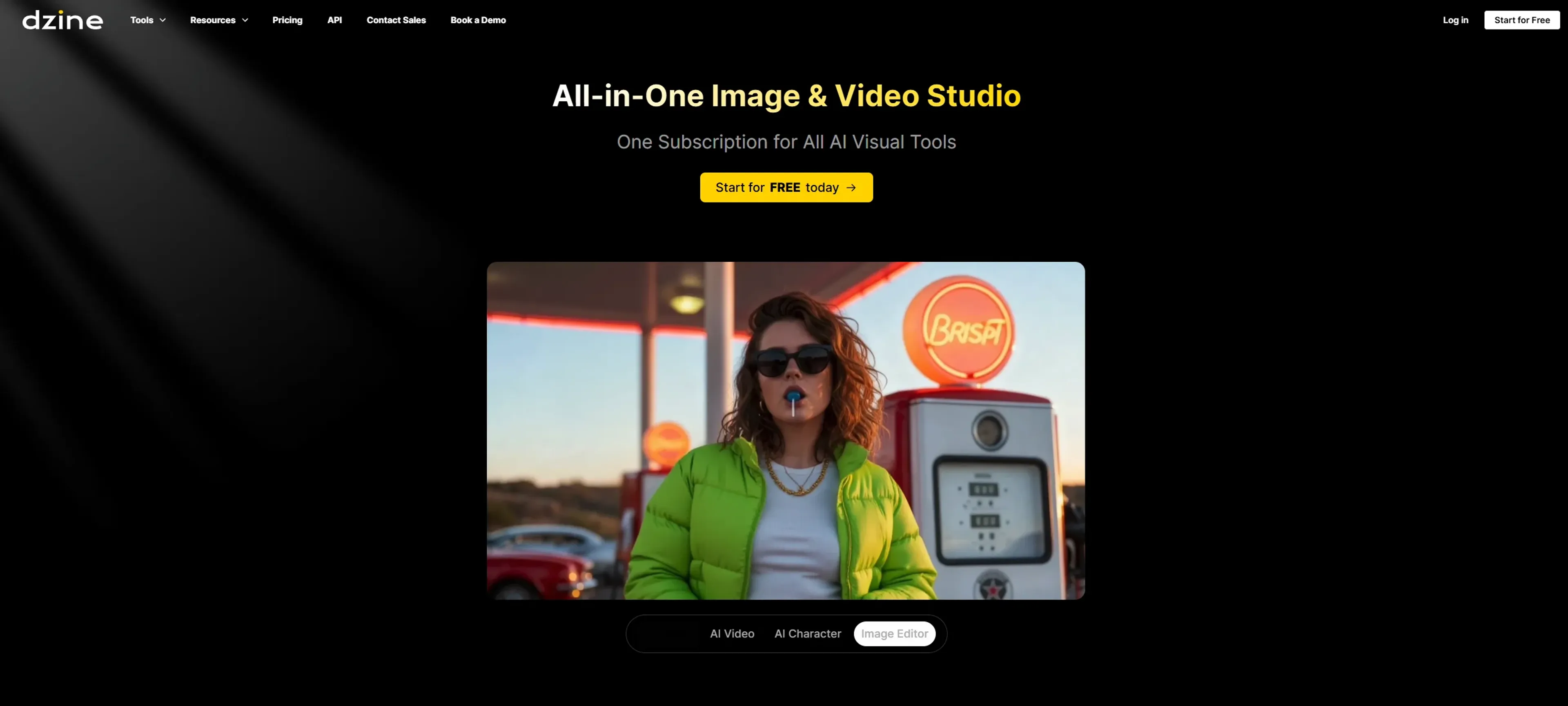 Image related to Dzine AI, an AI tool for generating images from prompts.