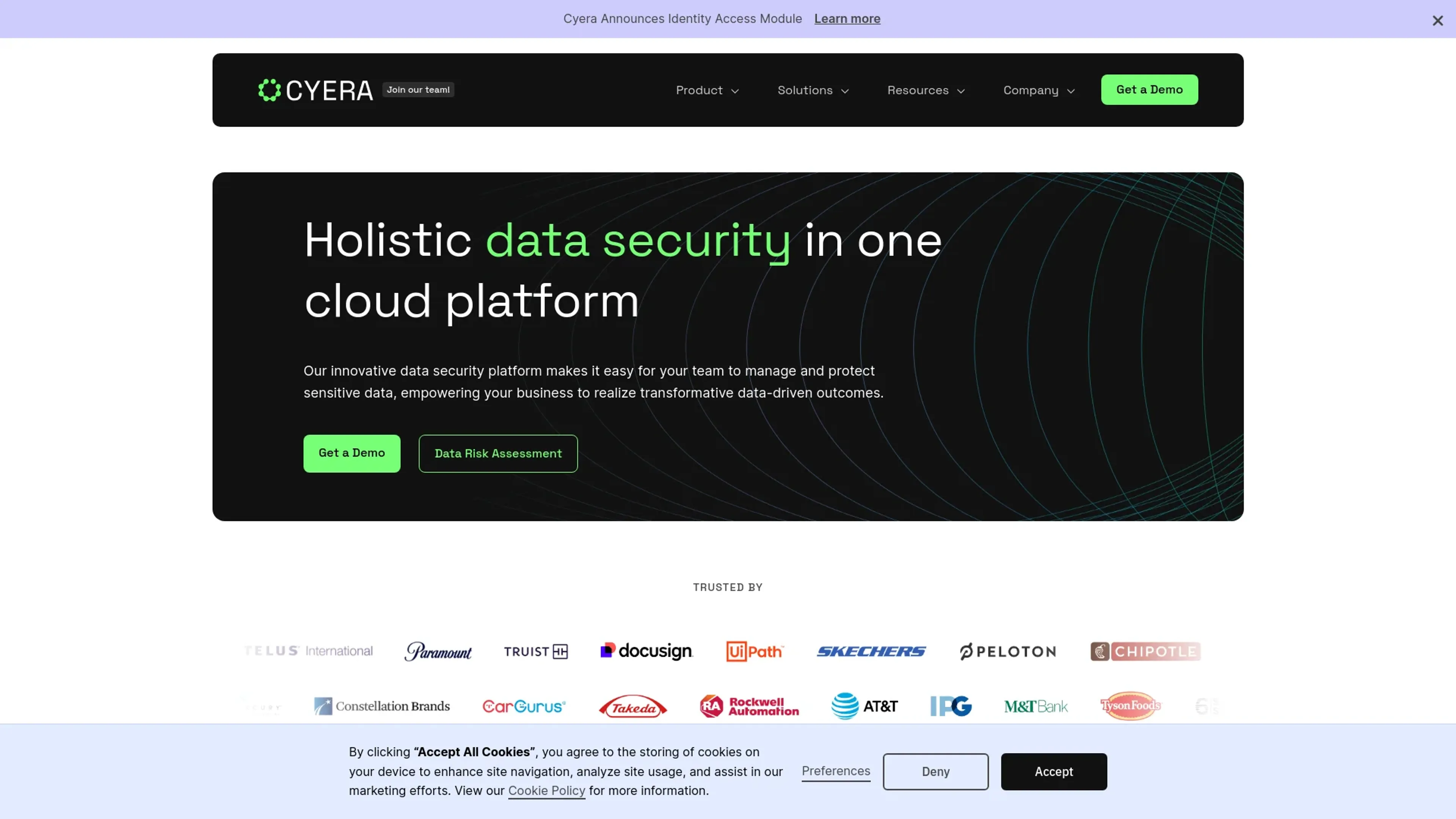 Cyera screenshot