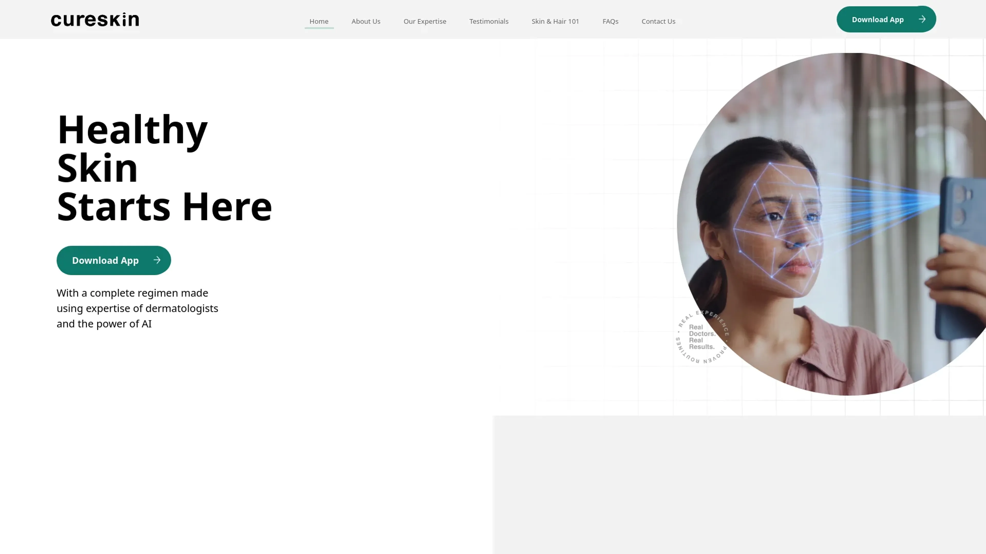 Image related to CureSkin, an AI tool for health monitoring and wellness support.