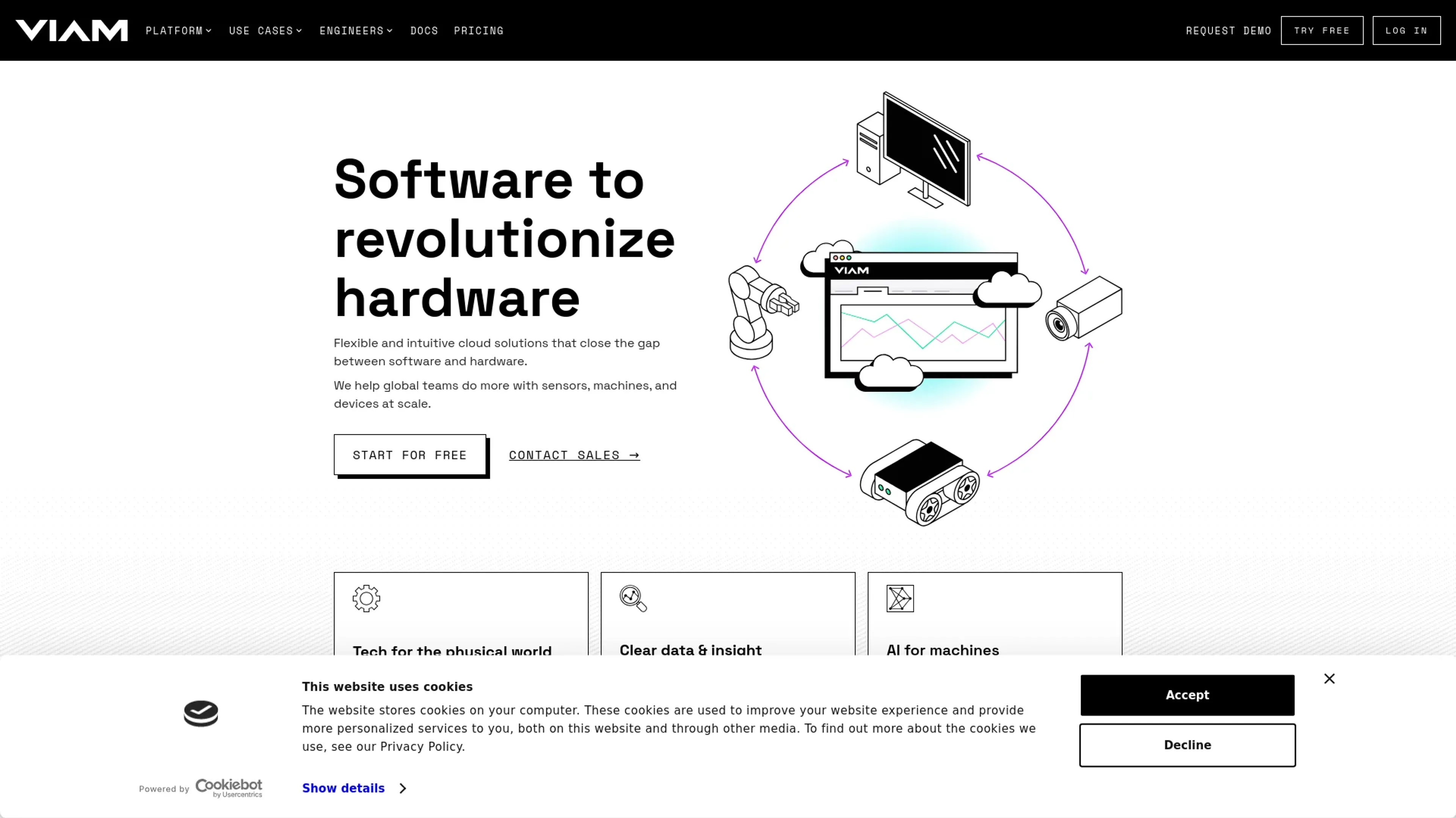 Image related to Viam, an AI tool for building and deploying autonomous agents.