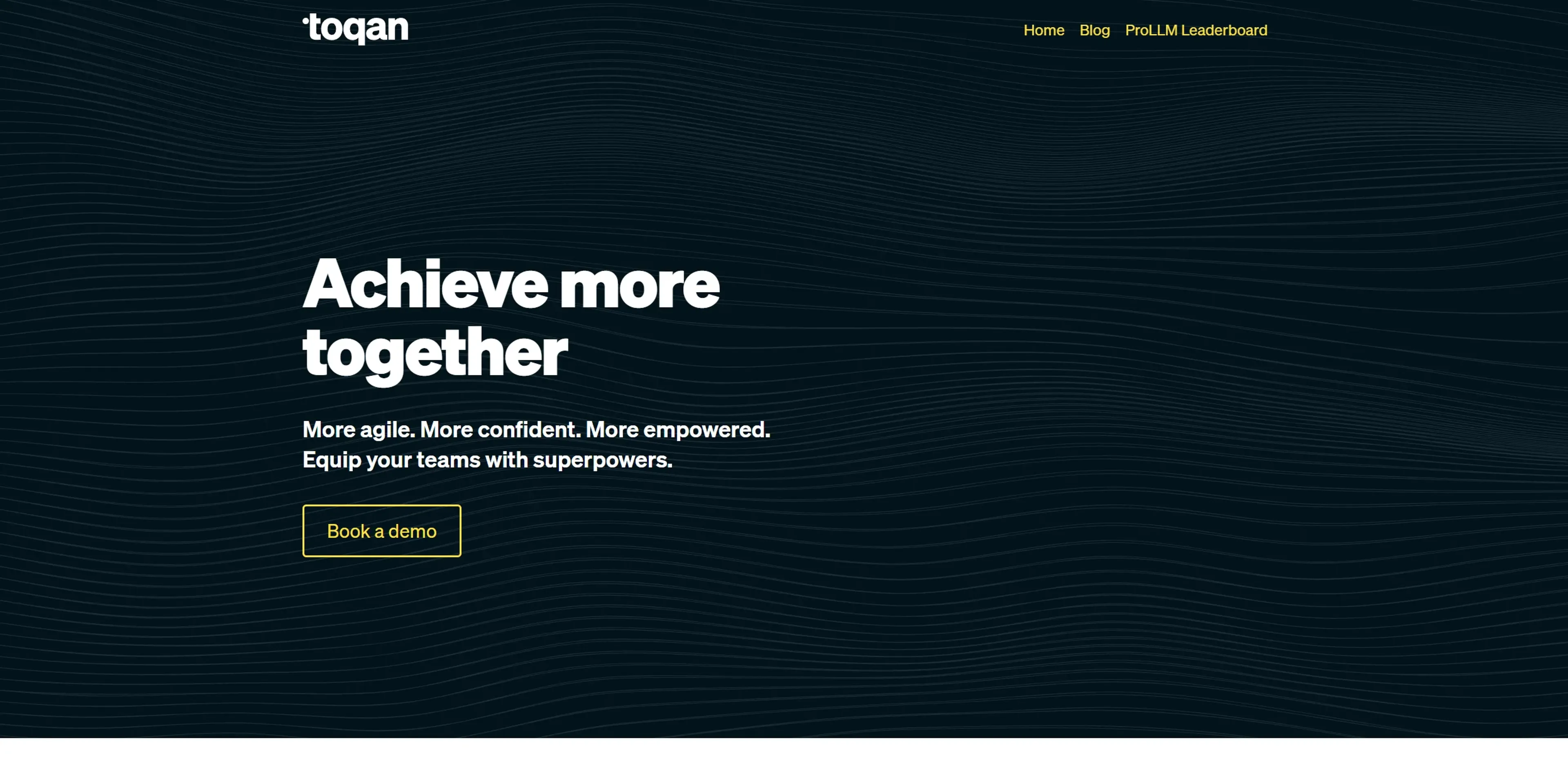 Image related to Toqan, an AI tool for building and deploying autonomous agents.