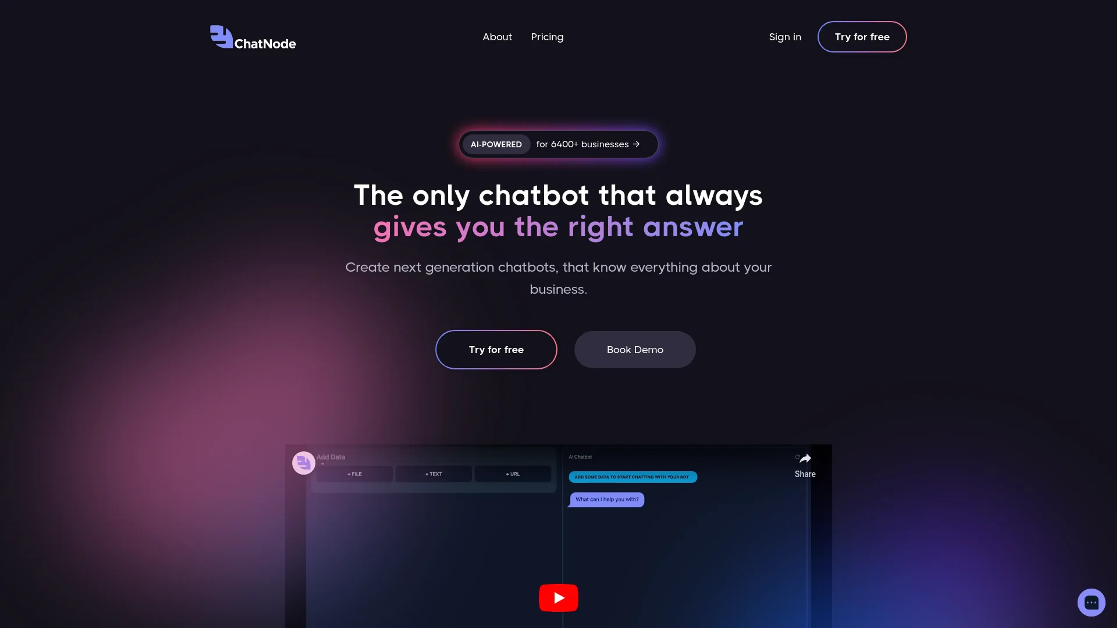 Image related to Chatnode, an AI chatbot for conversations and customer interactions.