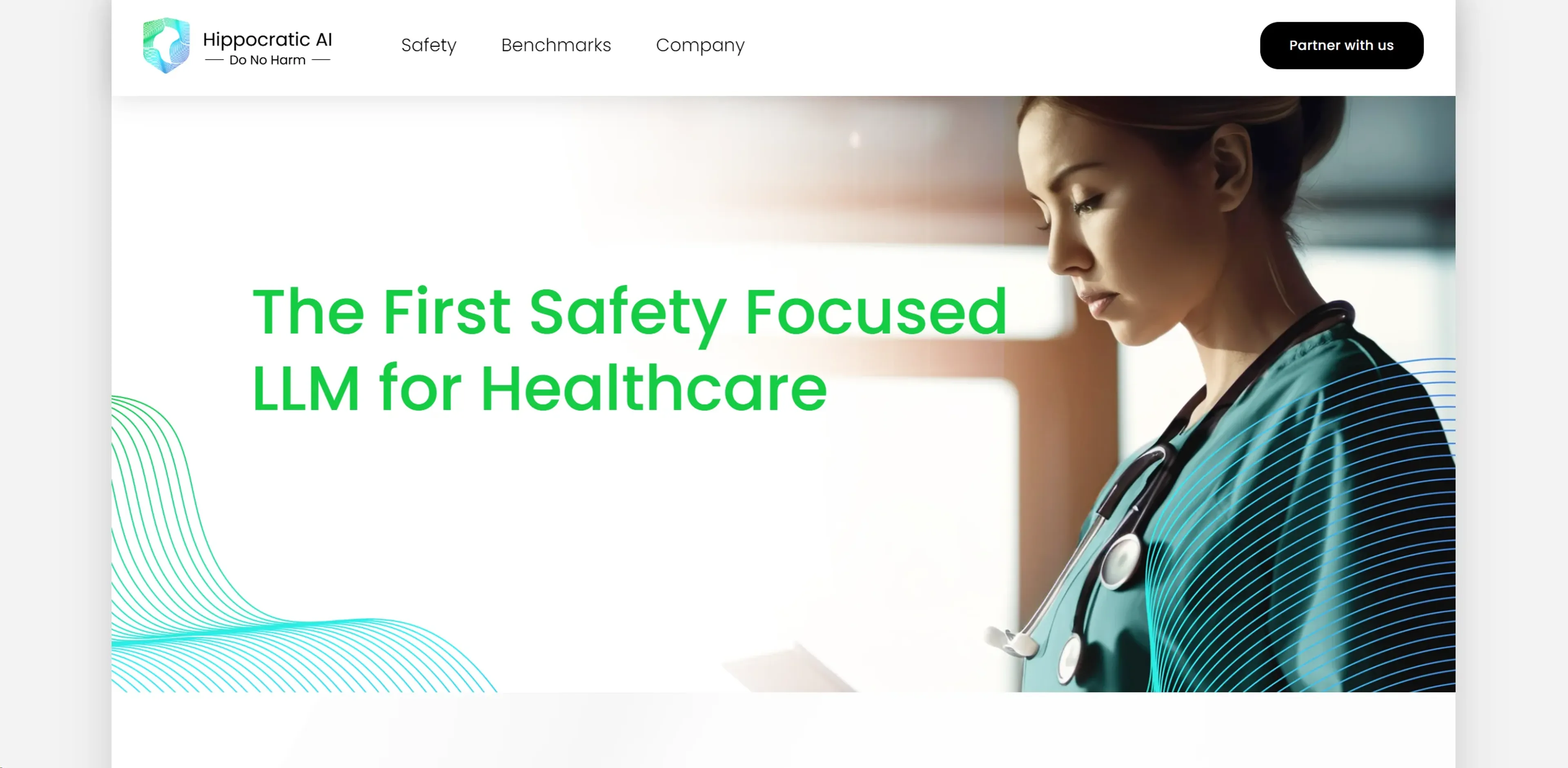 Image related to Hippocratic AI, an AI tool for health monitoring and wellness support.