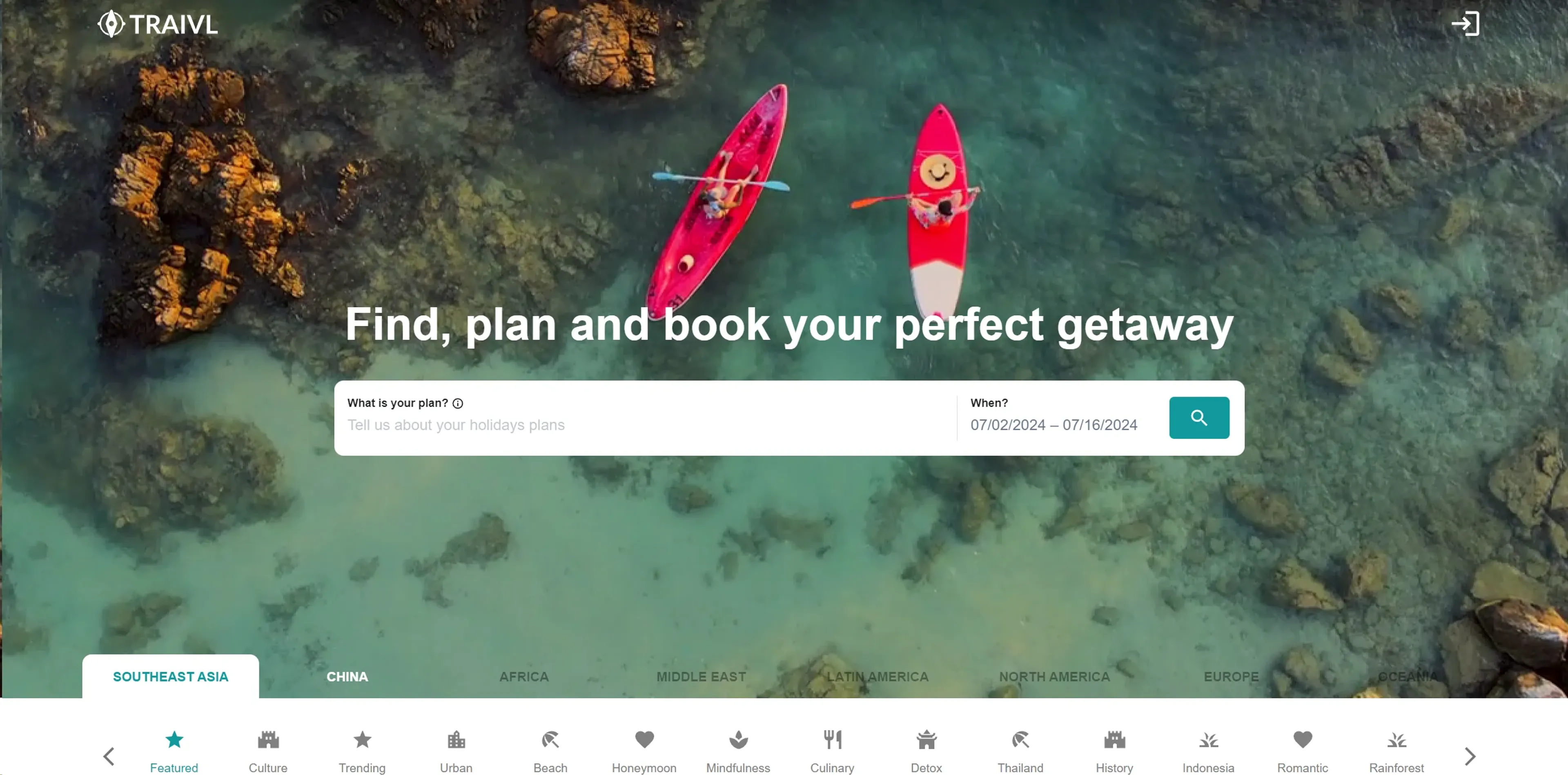 Image related to Traivl, an AI tool for planning and optimizing travel experiences.