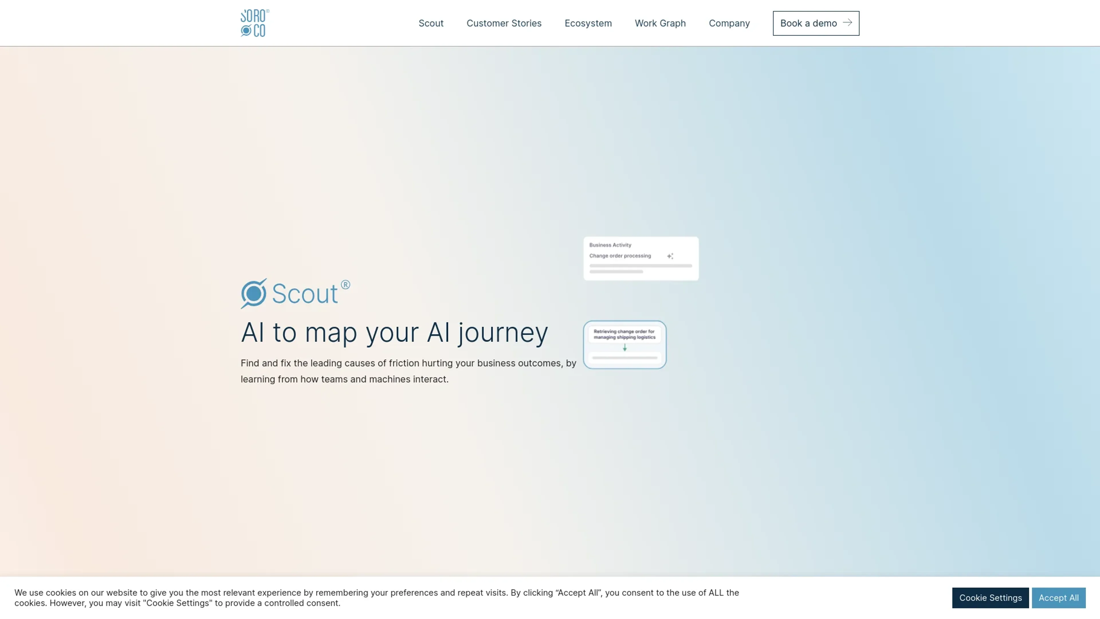 Image related to Soroco, an AI tool for automating workflows and business processes.