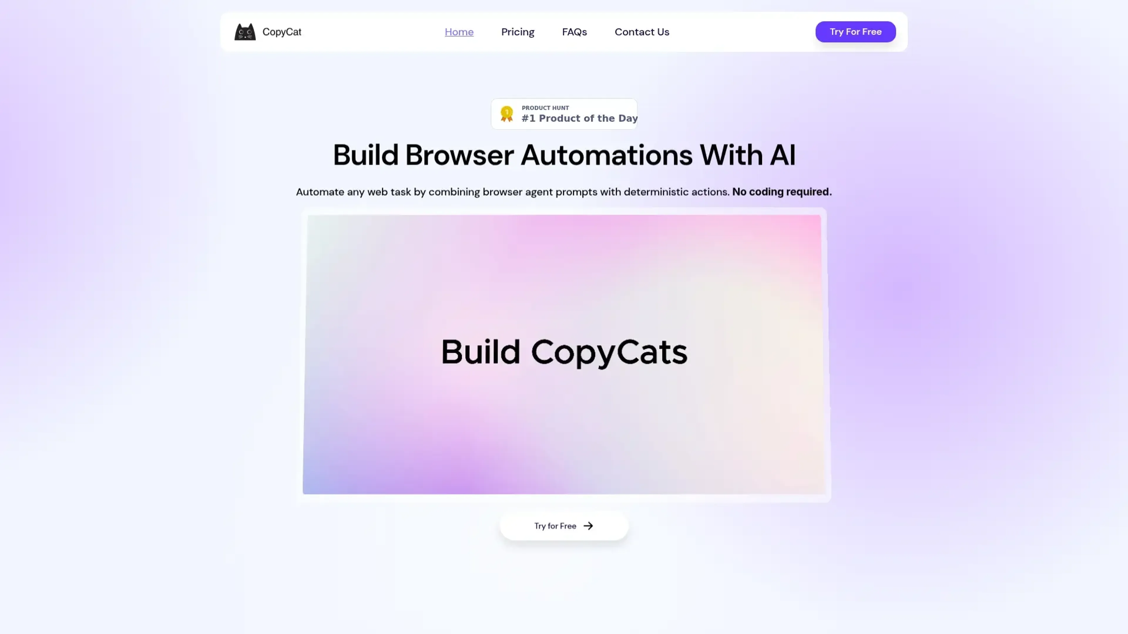 Image related to CopyCat, an AI tool for building and deploying autonomous agents.