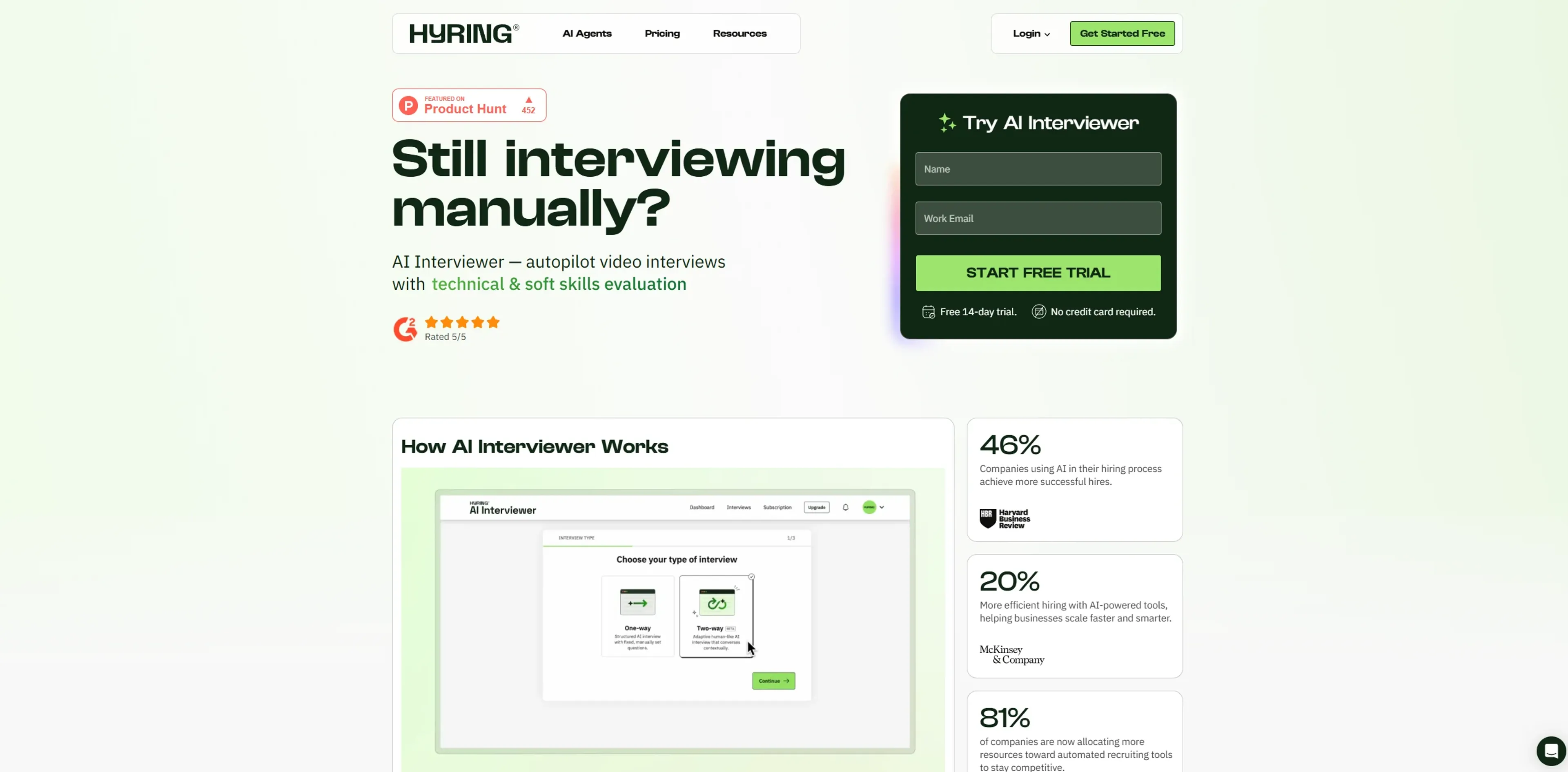 Image related to Hyring, an AI tool for HR management and recruitment.