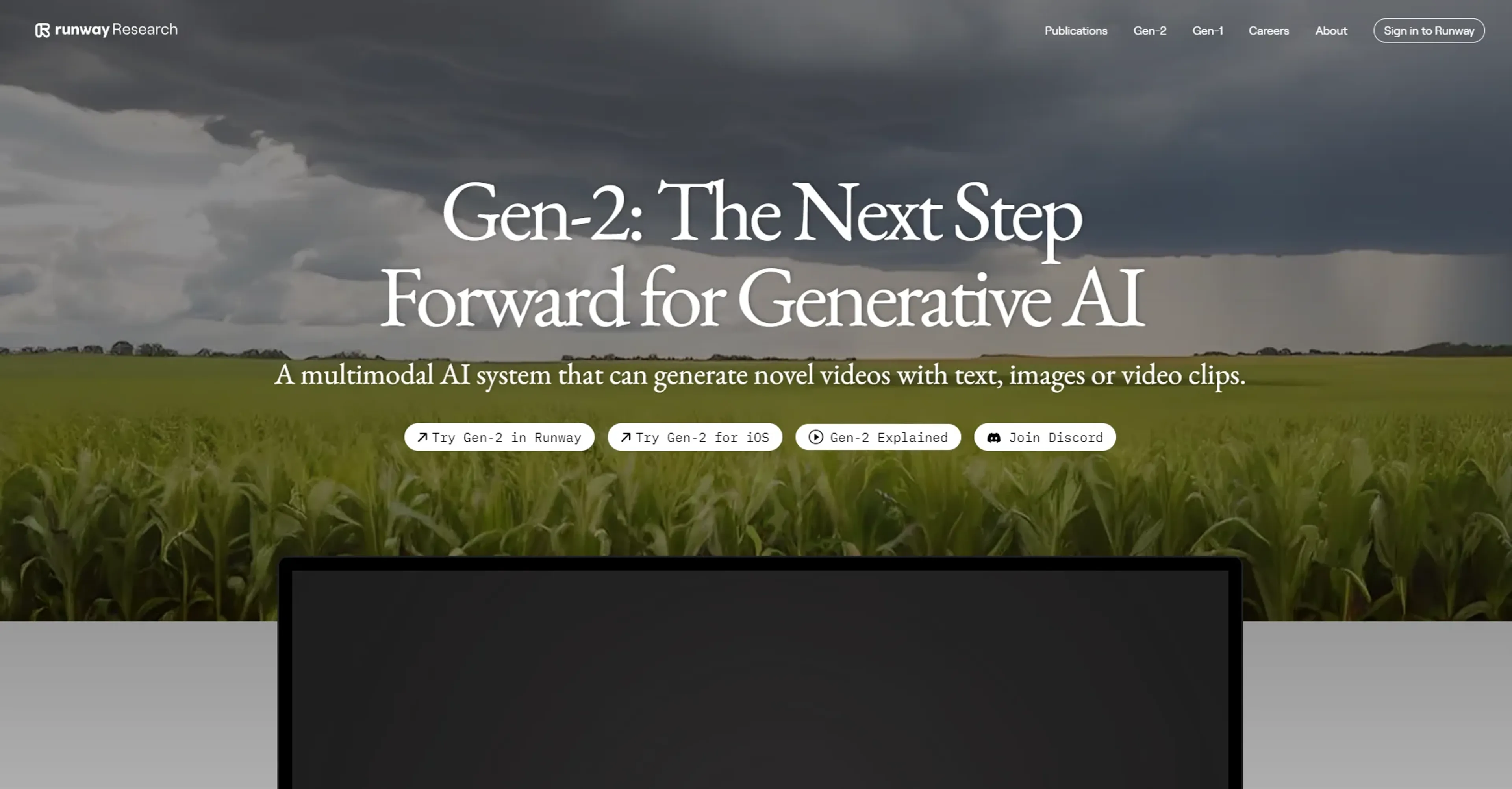 Image related to Gen-2 by Runway, an AI tool for generating realistic videos.