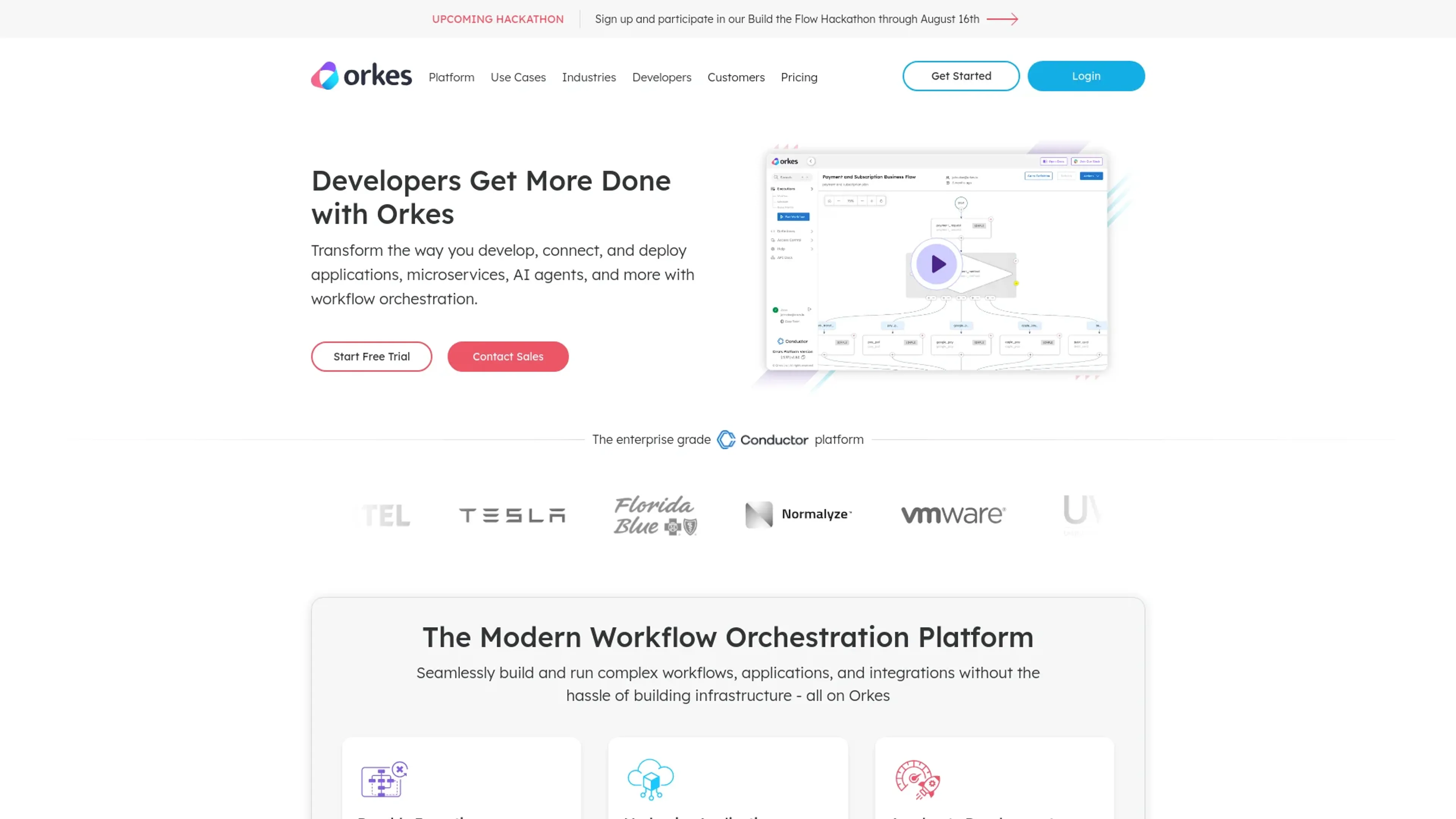 Image related to Orkes, an AI tool for building and deploying autonomous agents.