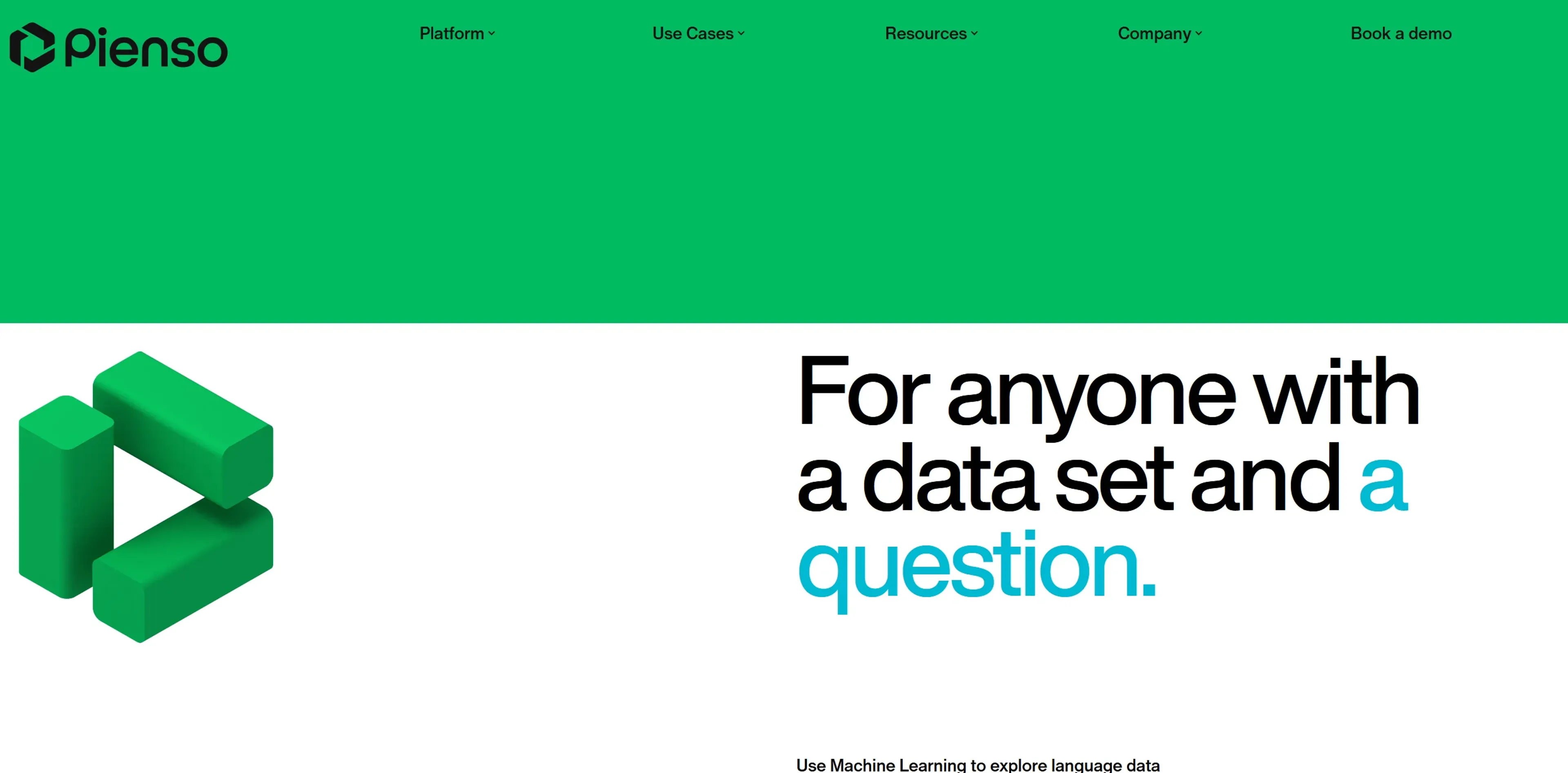 Image related to Pienso, an AI tool for conducting and organizing research.