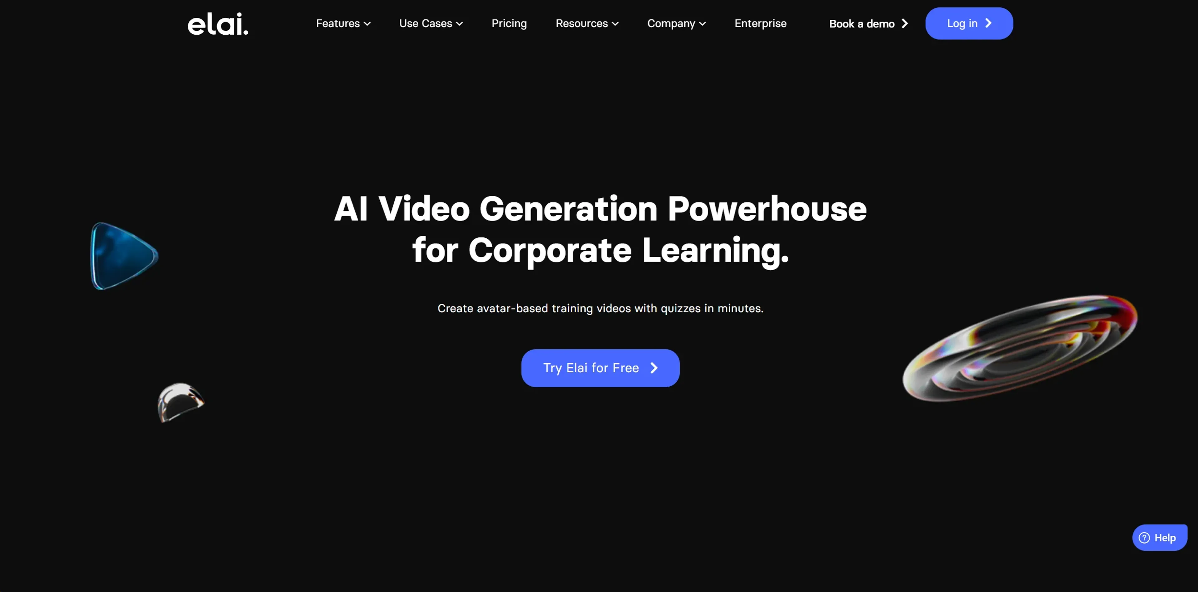Image related to Elai.io, an AI tool for generating realistic videos.