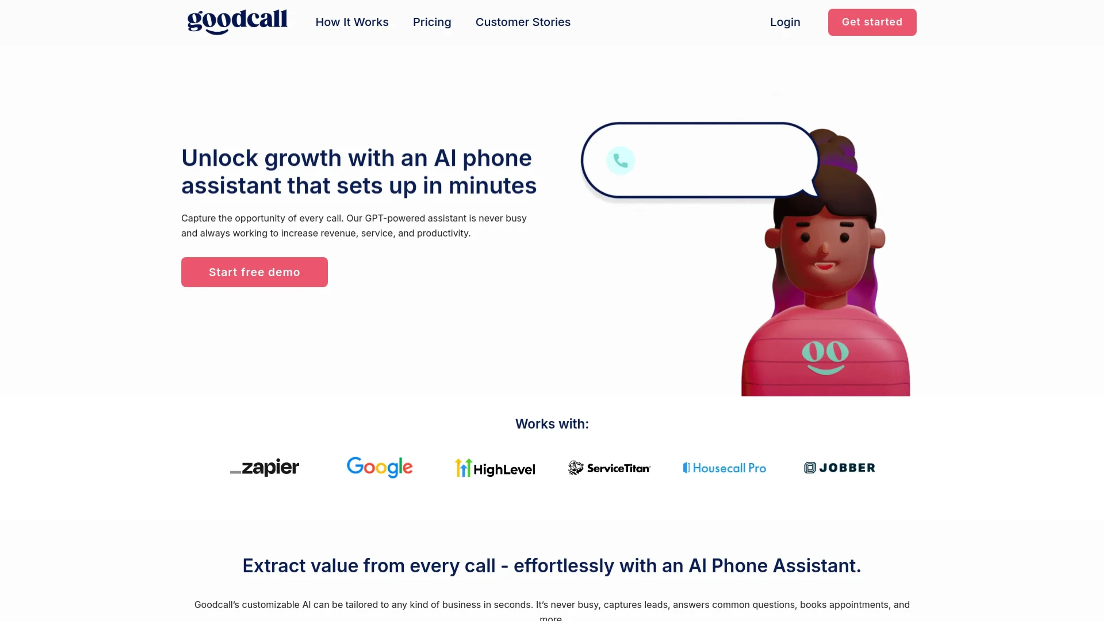 Image related to Goodcall, an AI tool for automating customer service and support.