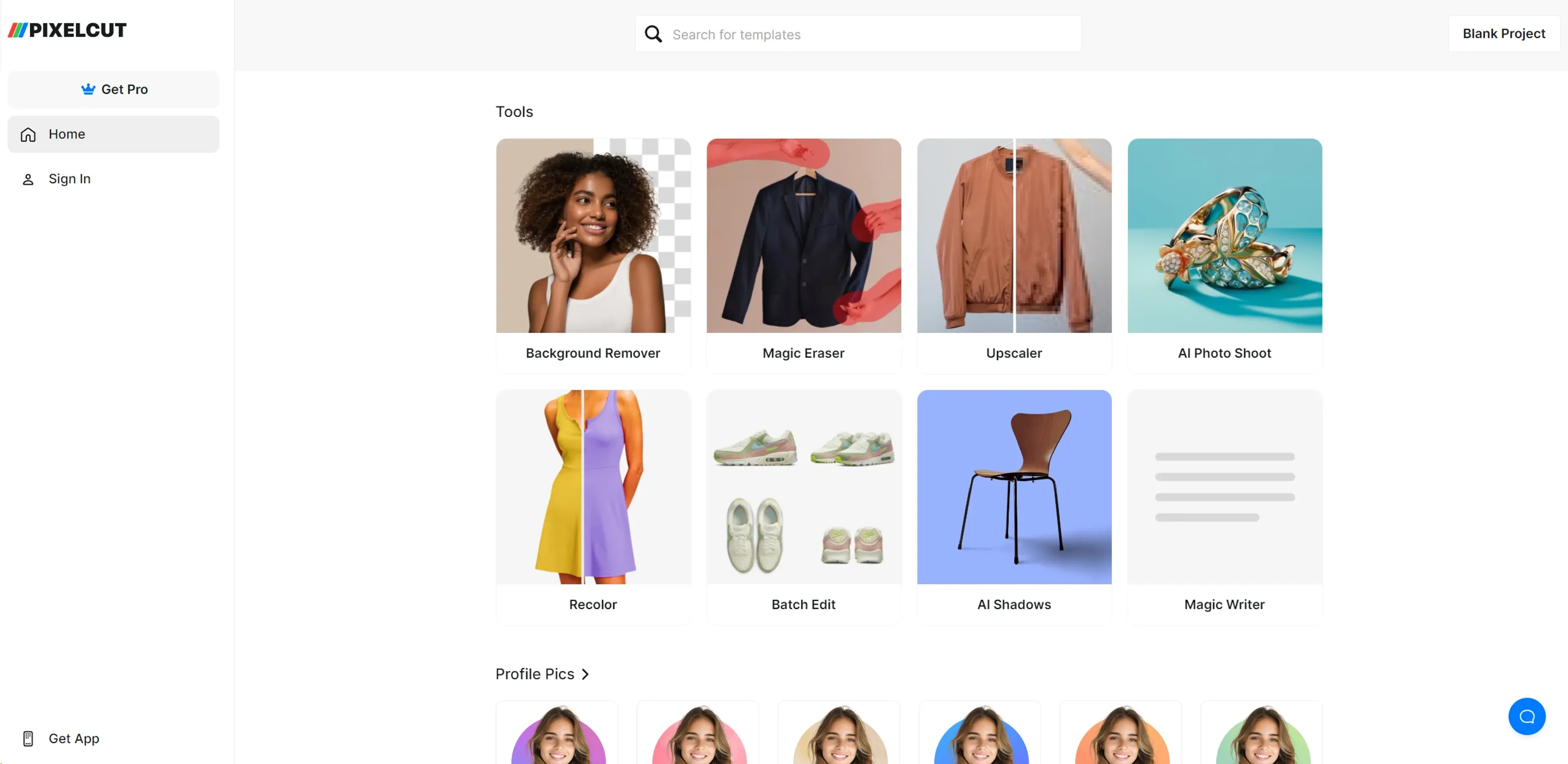 Image related to Pixelcut, an AI tool for editing and enhancing images.