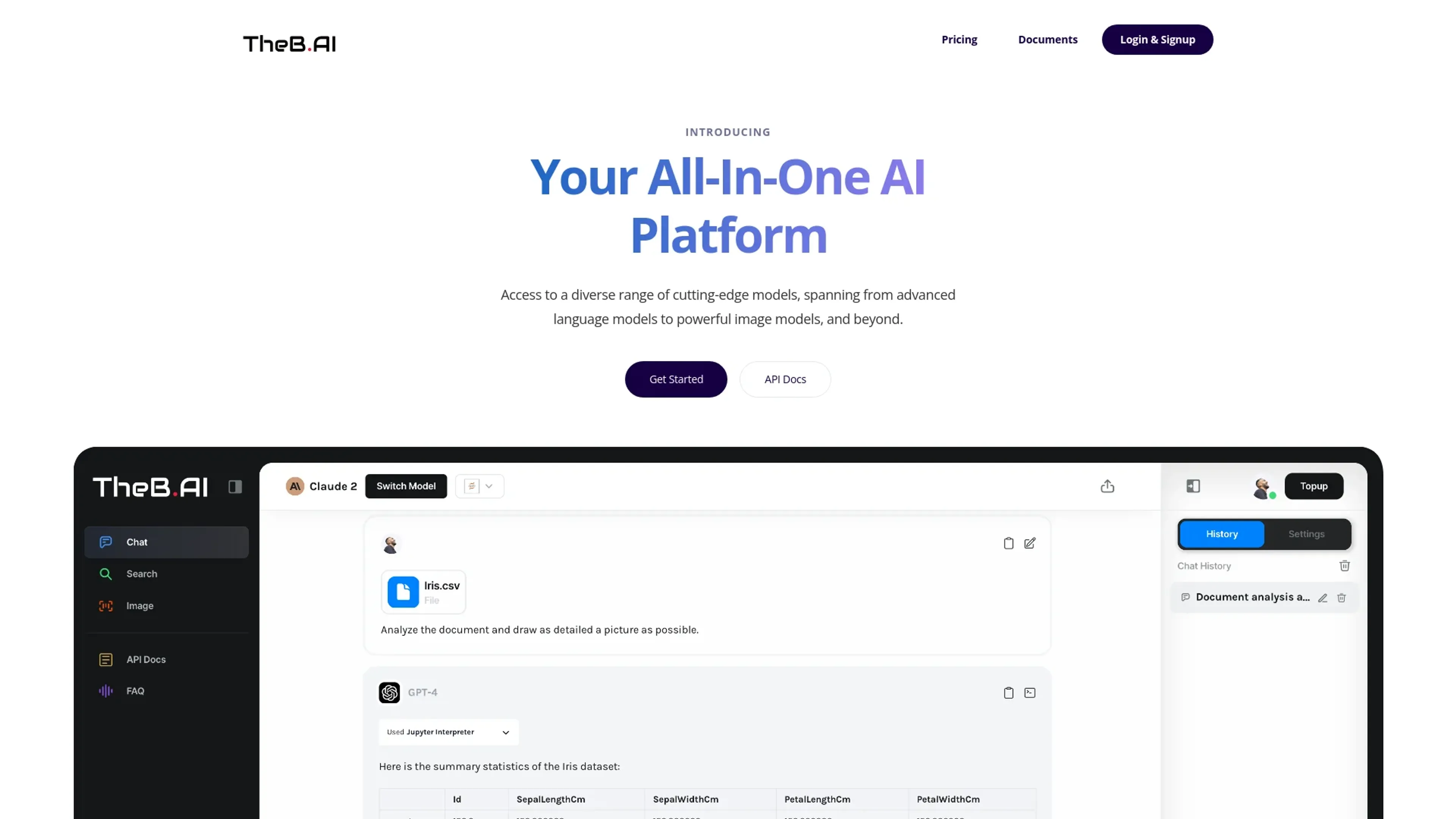 Image related to TheB.AI, an AI chatbot for conversations and customer interactions.
