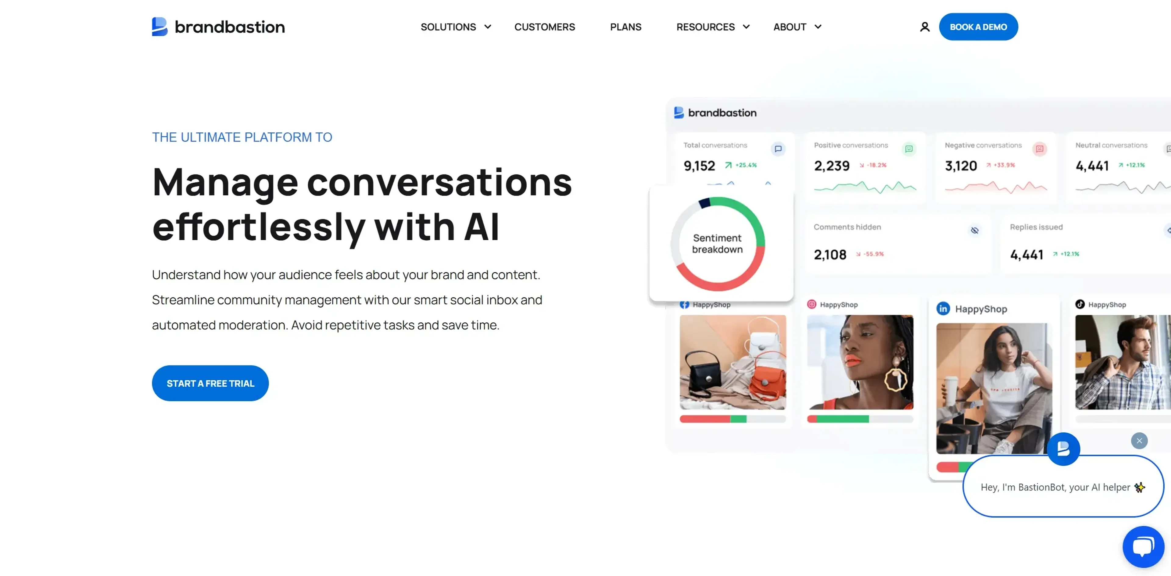 Image related to BrandBastion, an AI tool for managing and creating social media content.