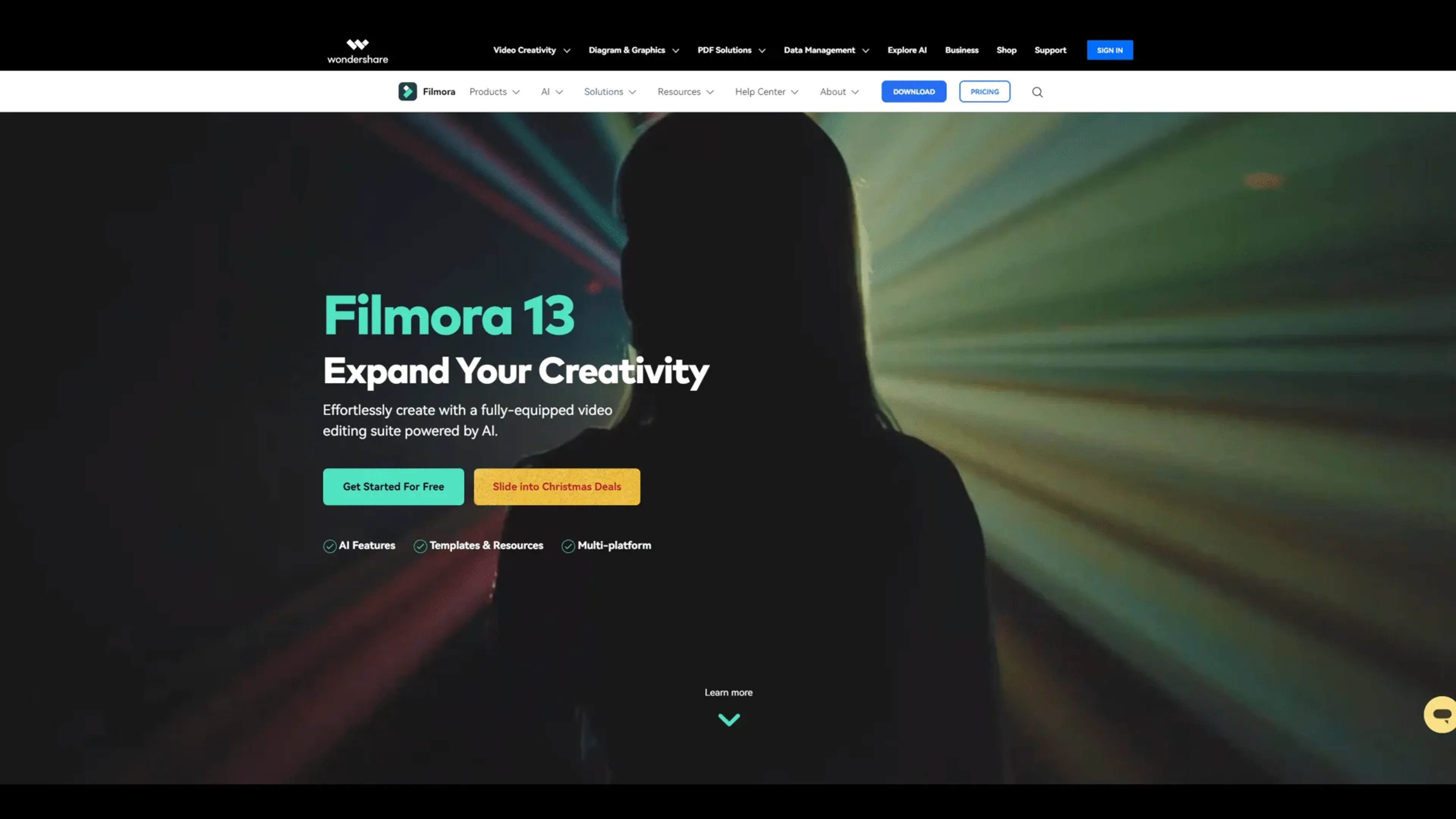 Image related to Wondershare Filmora, an AI tool for editing and refining video content.