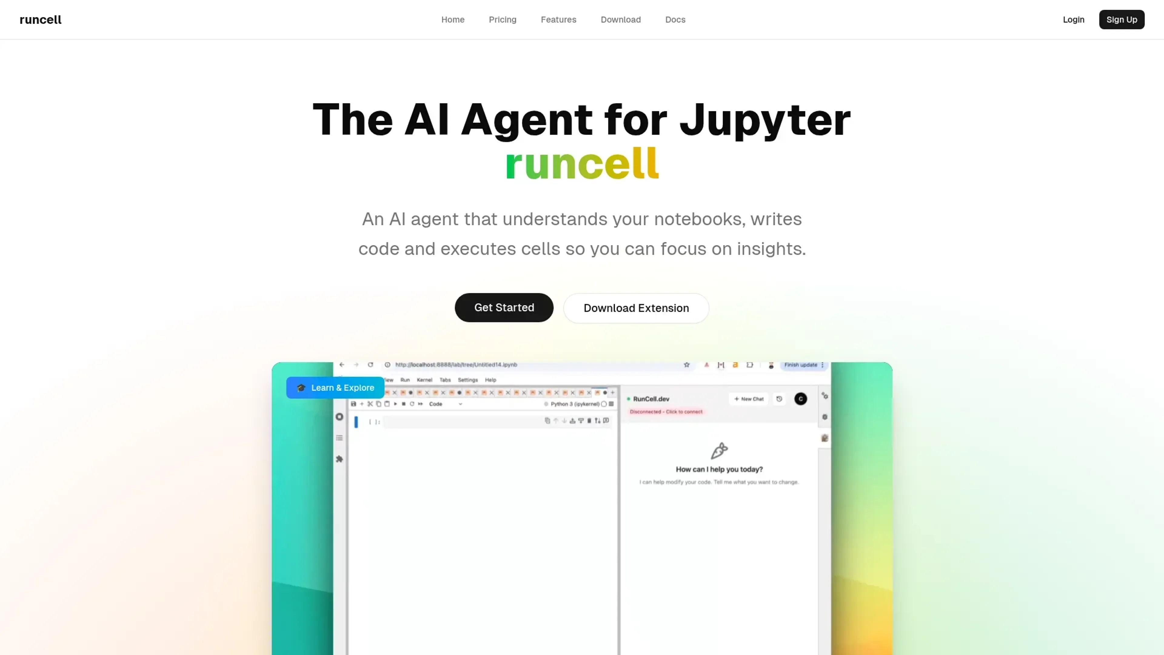 Image related to Runcell, an AI tool for building and deploying autonomous agents.
