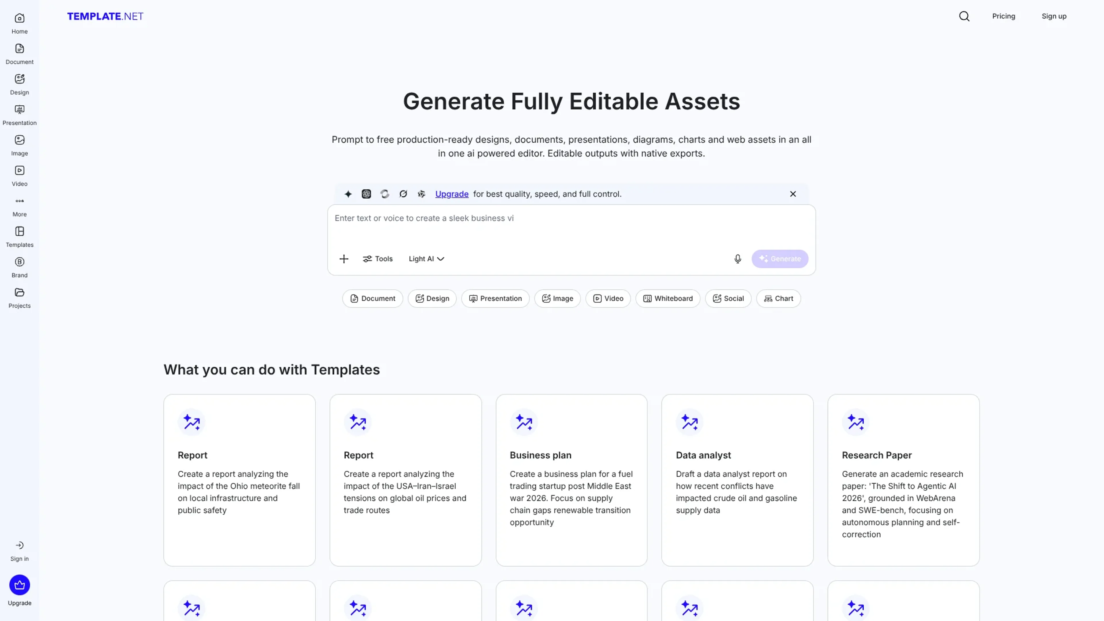 Image related to Template.net, an AI tool for creating professional presentations.