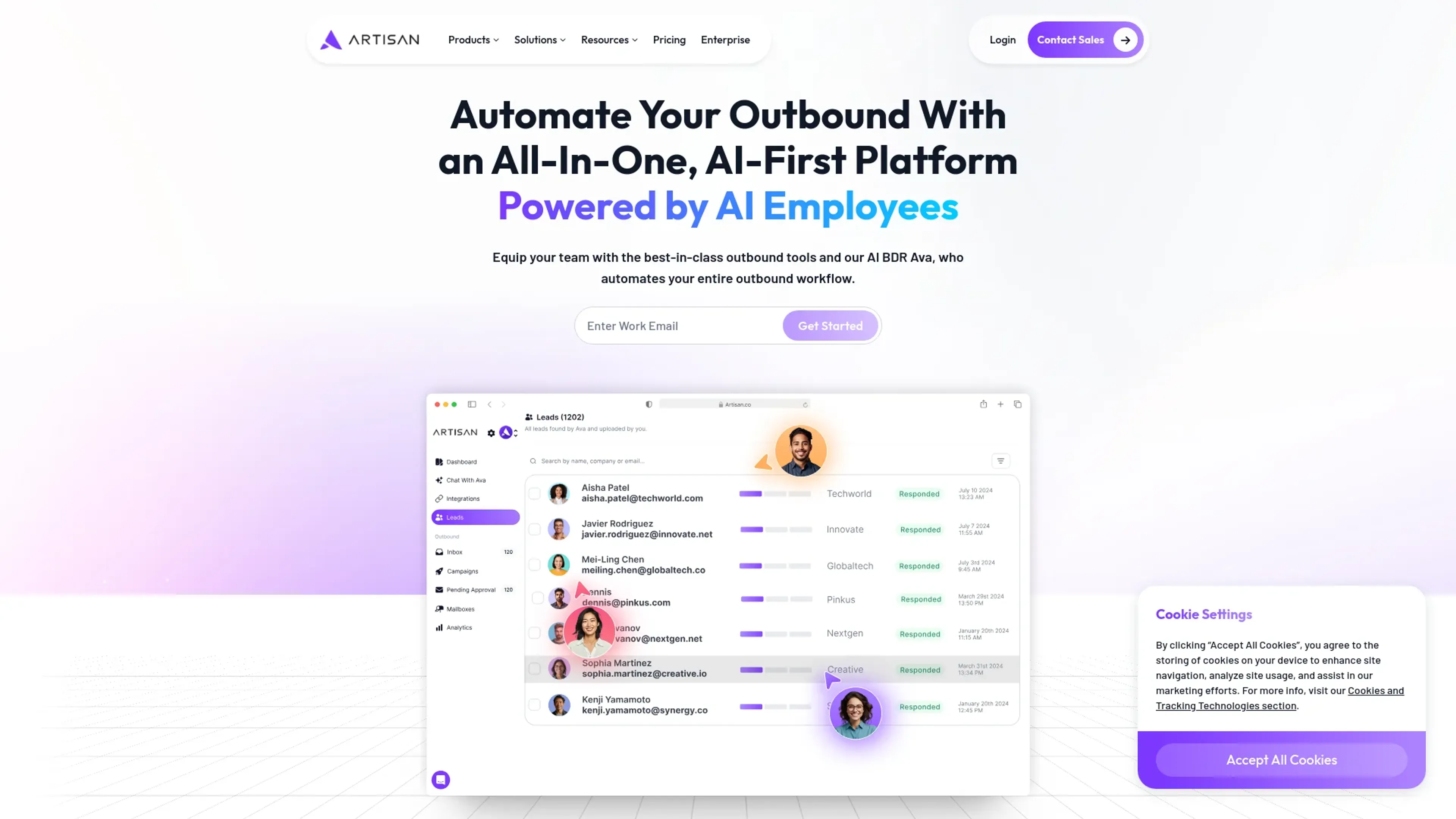 Image related to Artisan, an AI tool for building and deploying autonomous agents.