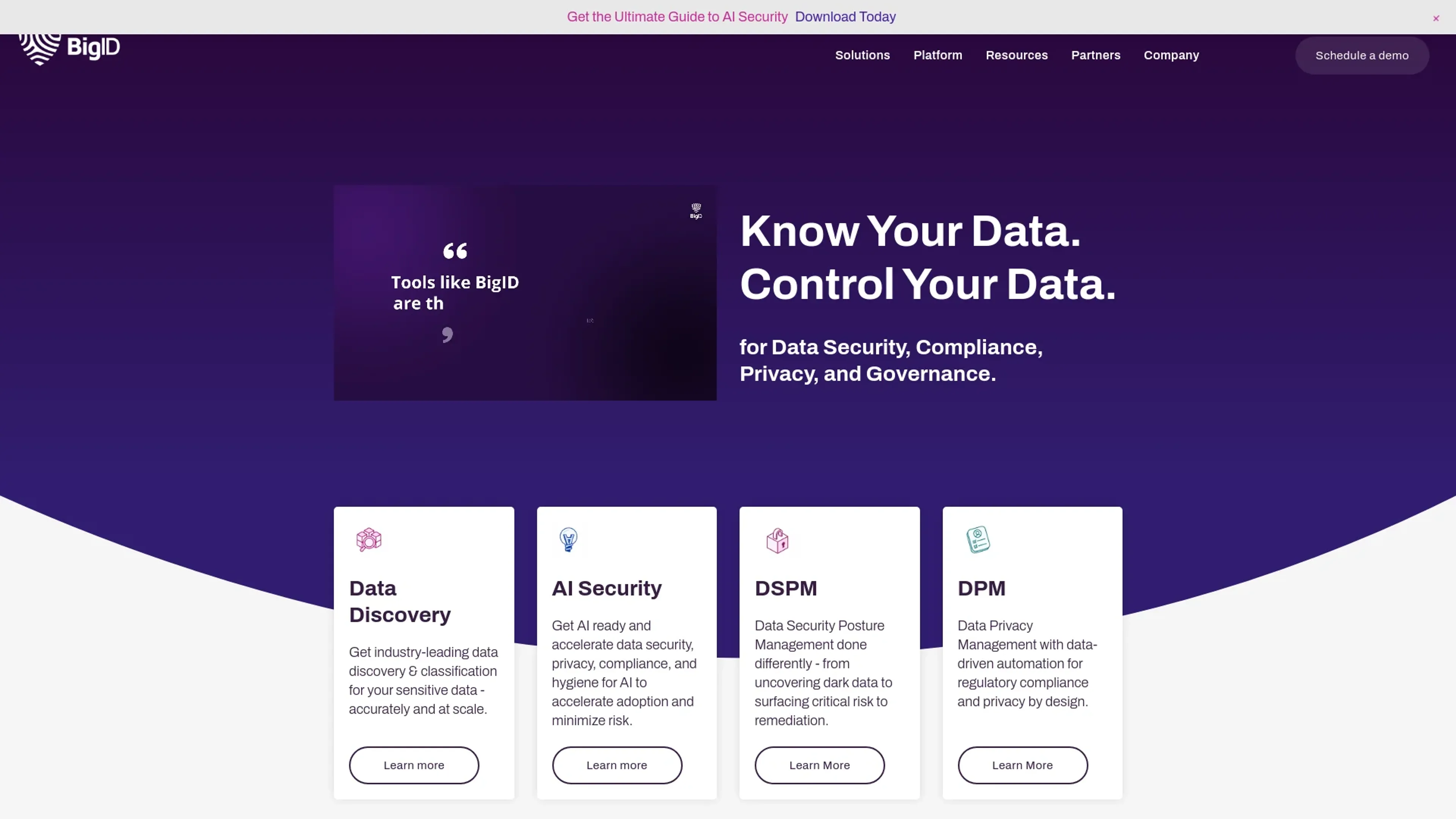 Image related to BigID, an AI tool for helping startups build and grow efficiently.