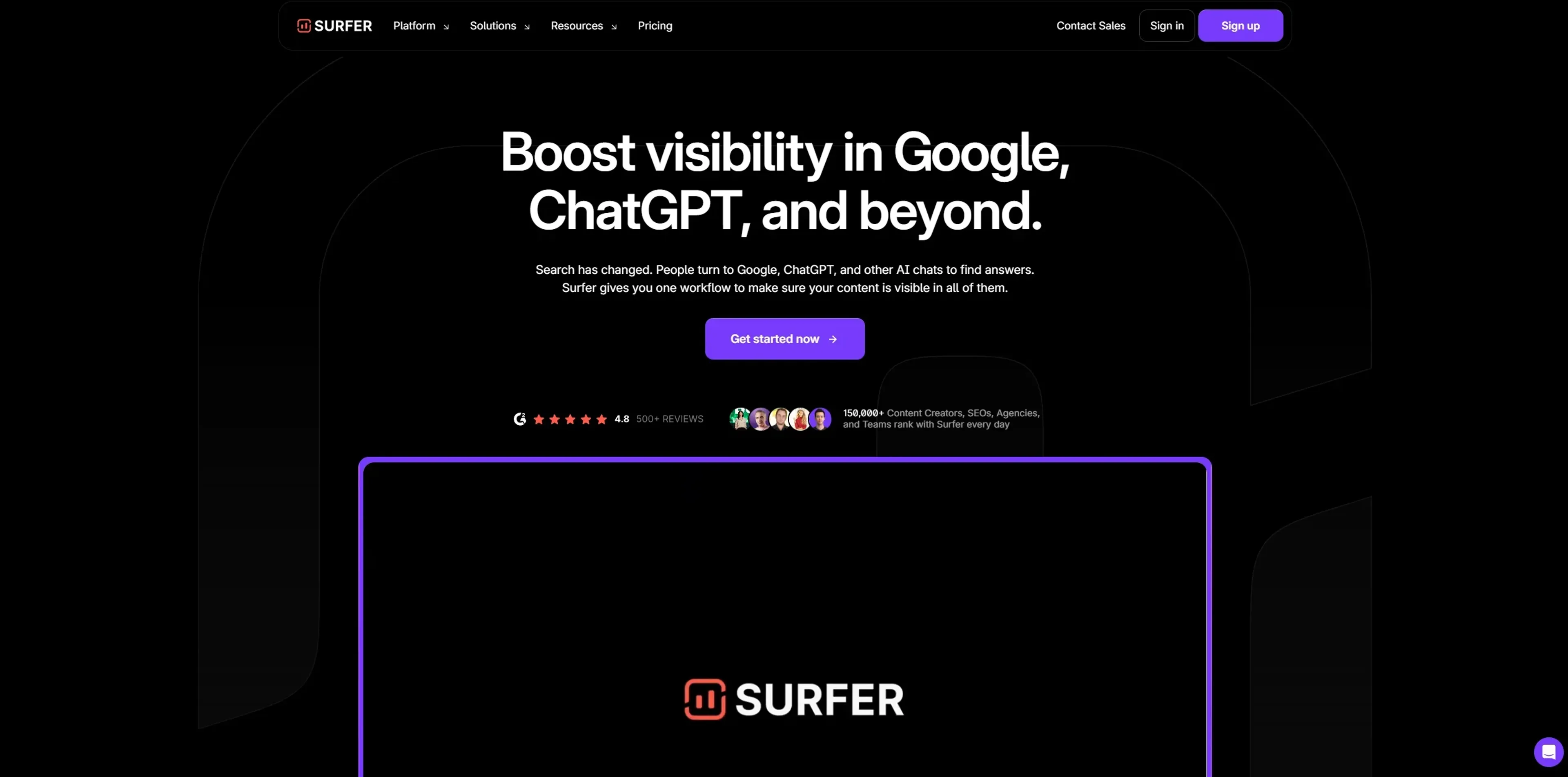 Image related to Surfer, an AI tool for improving search engine optimization.