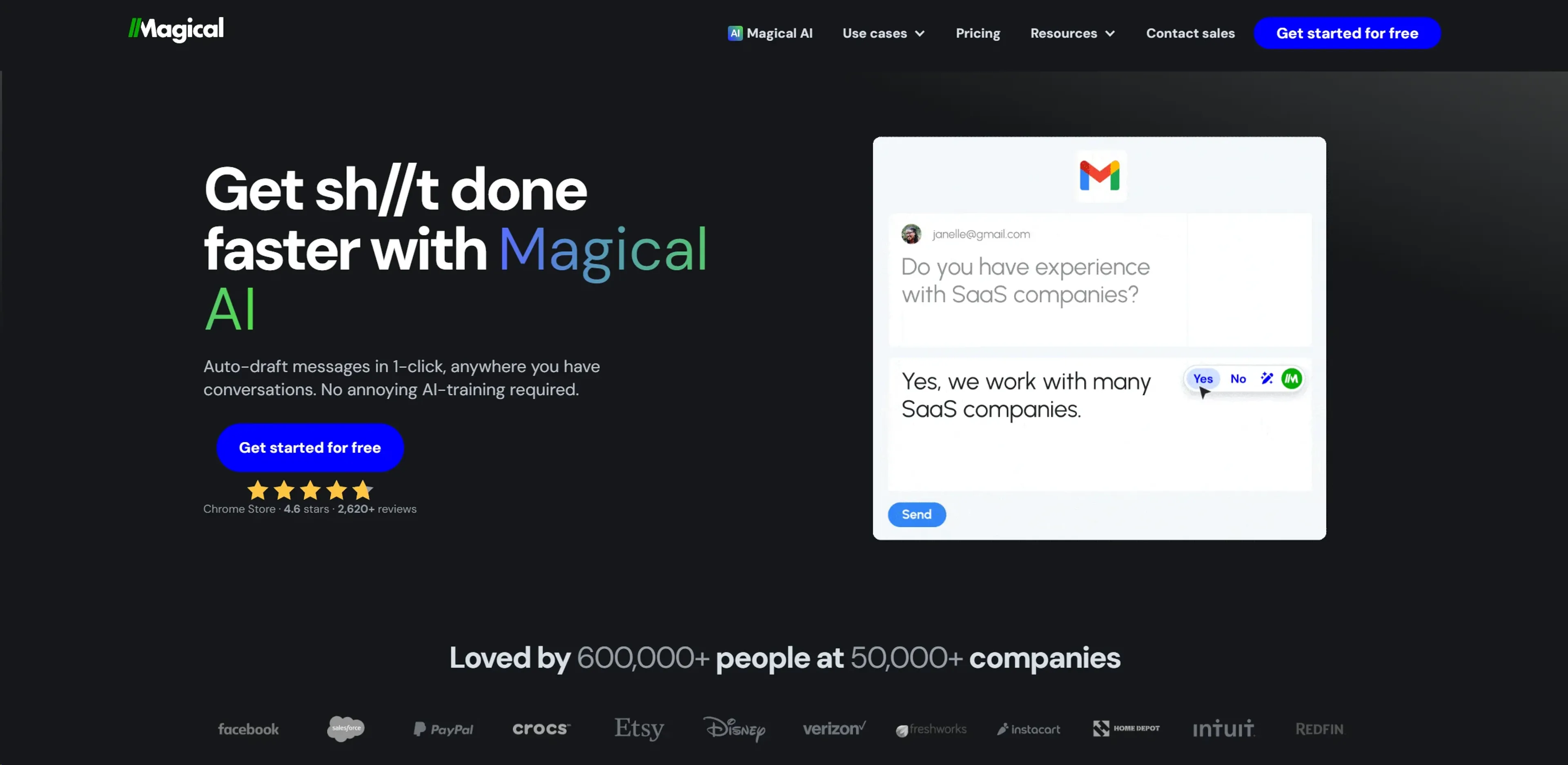 Image related to Magical AI, an AI tool for managing and writing emails efficiently.