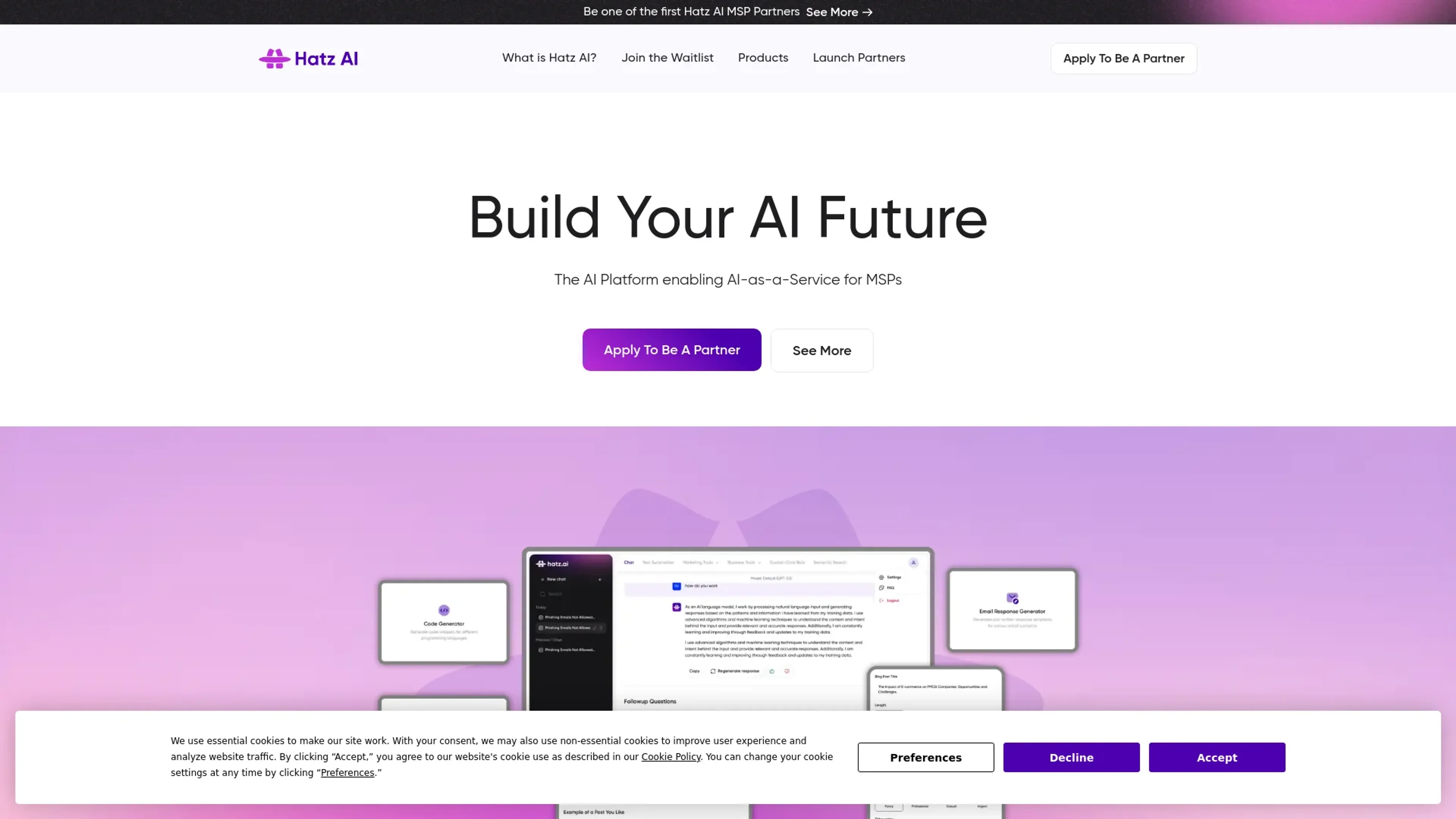 Image related to Hatz AI, an AI chatbot for conversations and customer interactions.