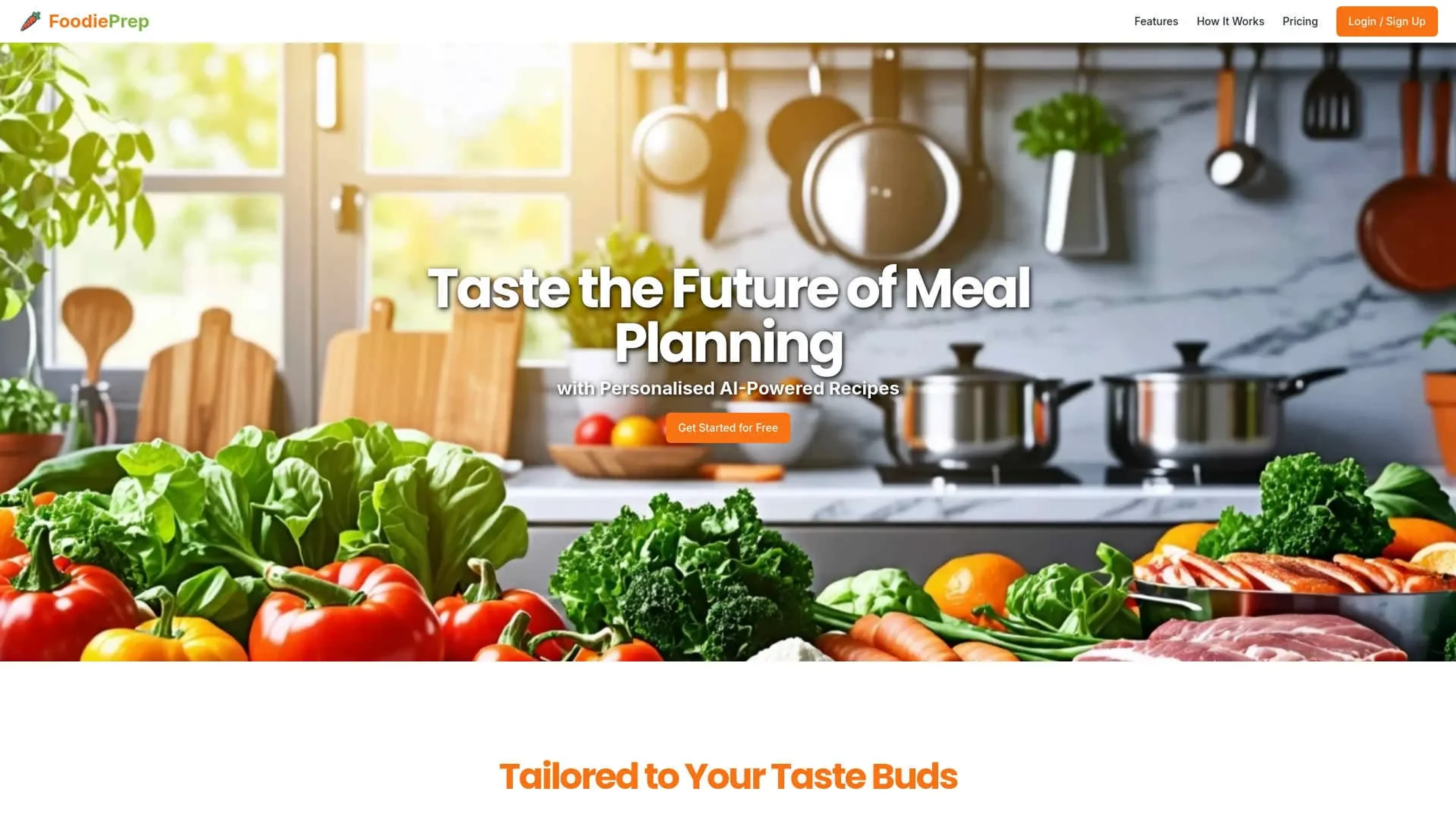Image related to FoodiePrep, an AI tool for health monitoring and wellness support.
