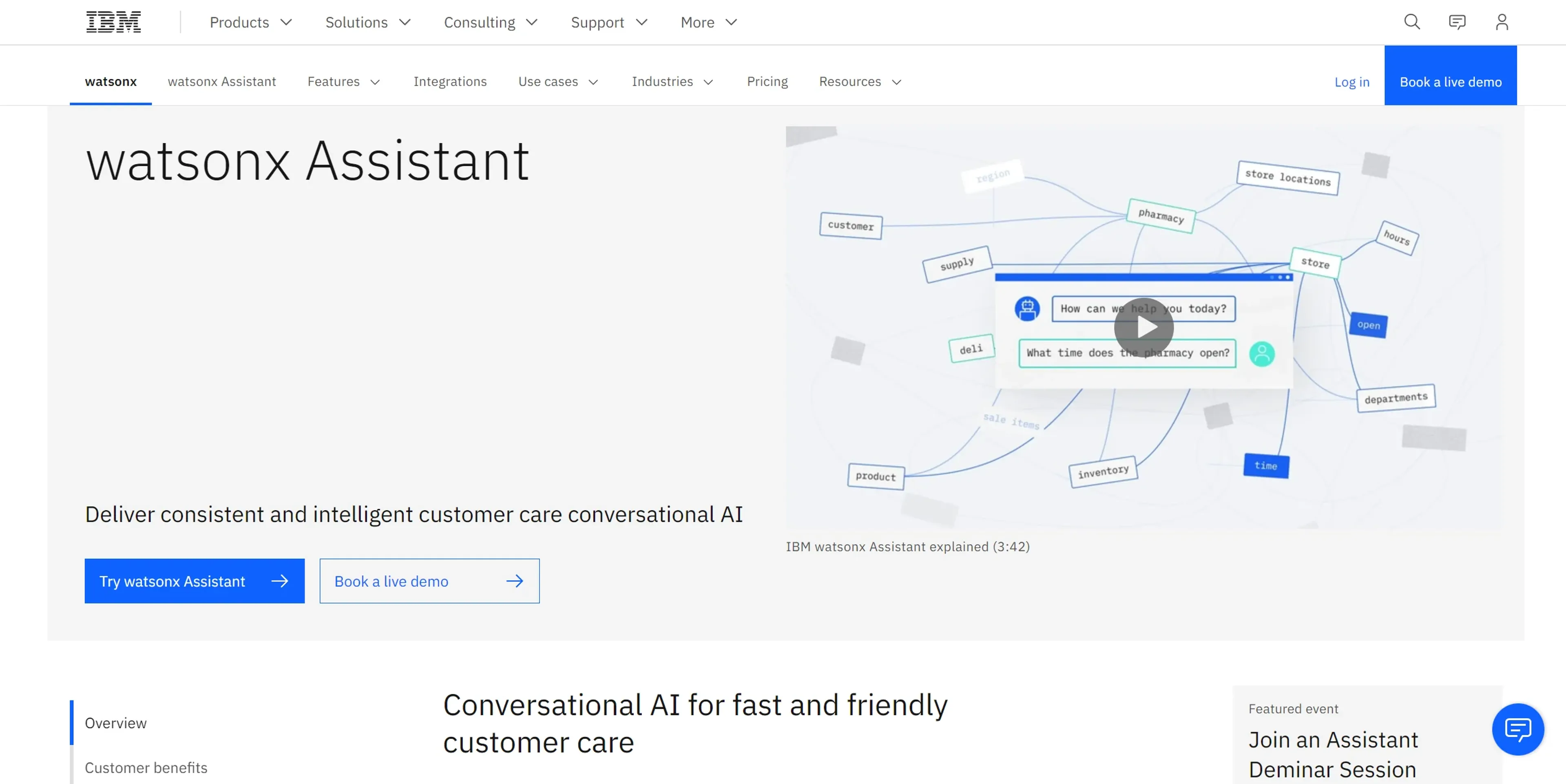 Image related to IBM watsonx, an AI tool for automating customer service and support.