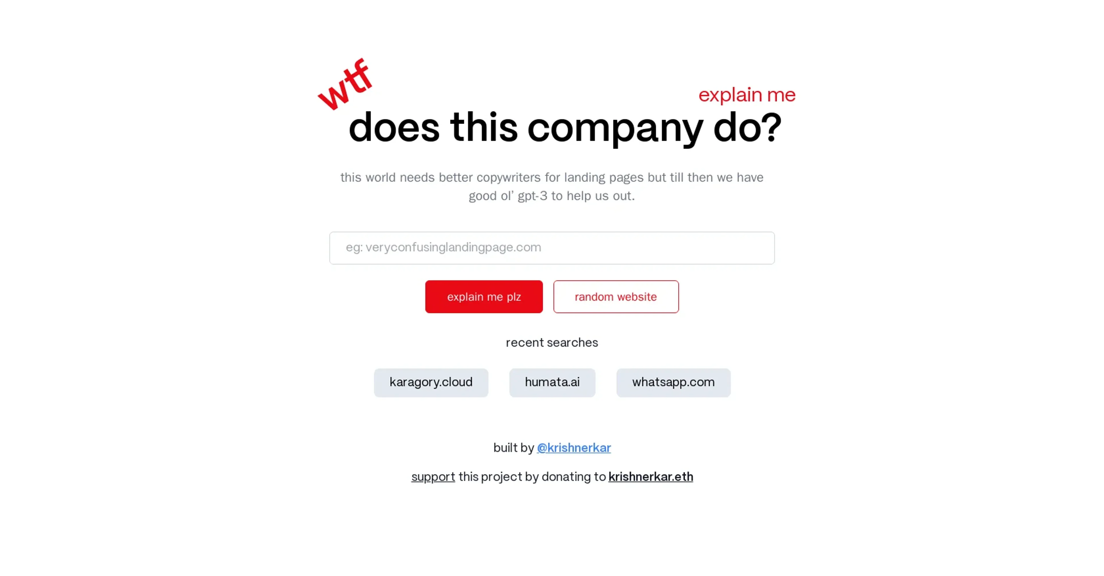 Image related to WTF Does This Company Do?, a fun AI tool for creativity and entertainment.