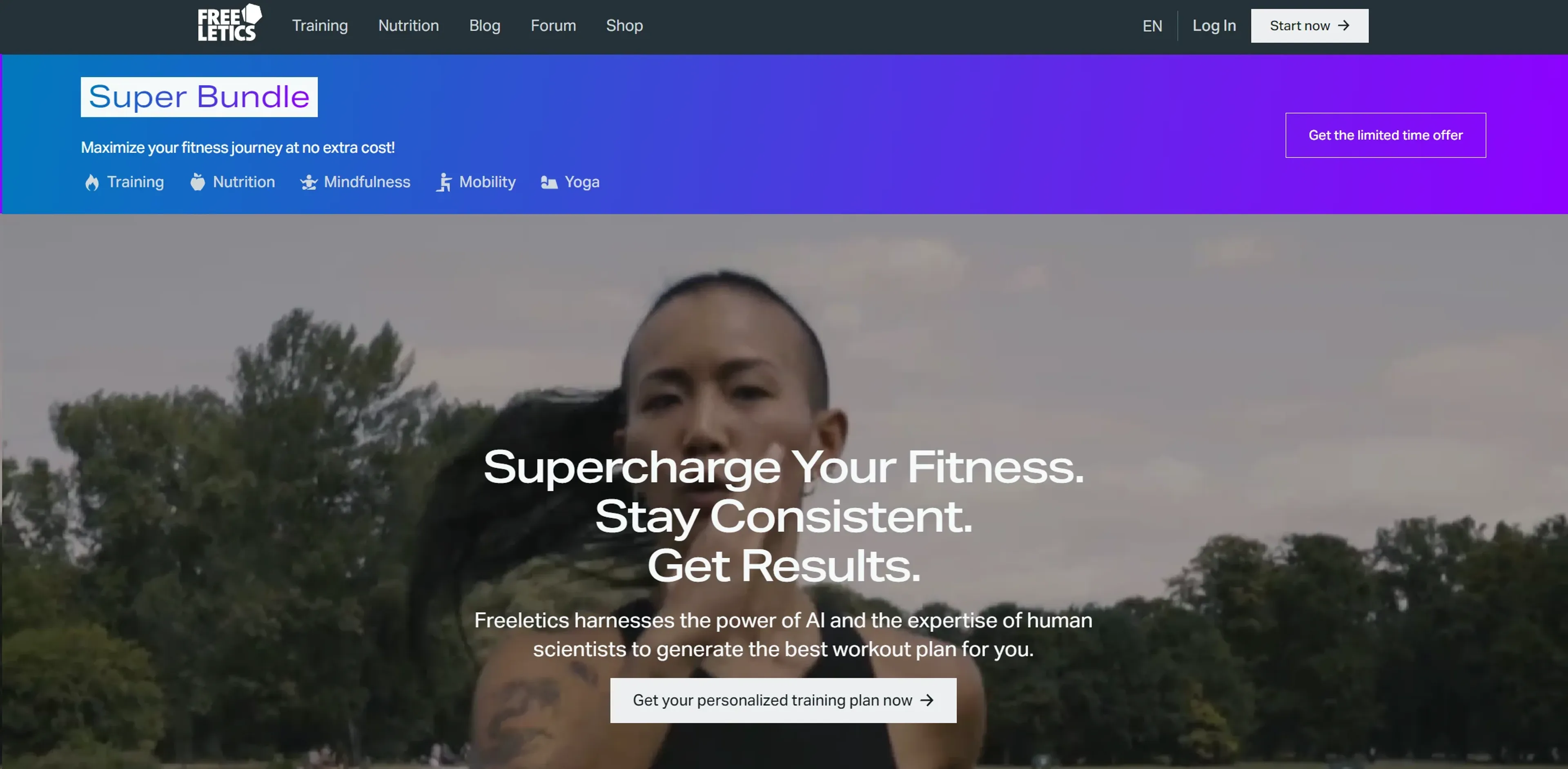 Image related to Freeletics, an AI tool for fitness tracking and personalized workouts.