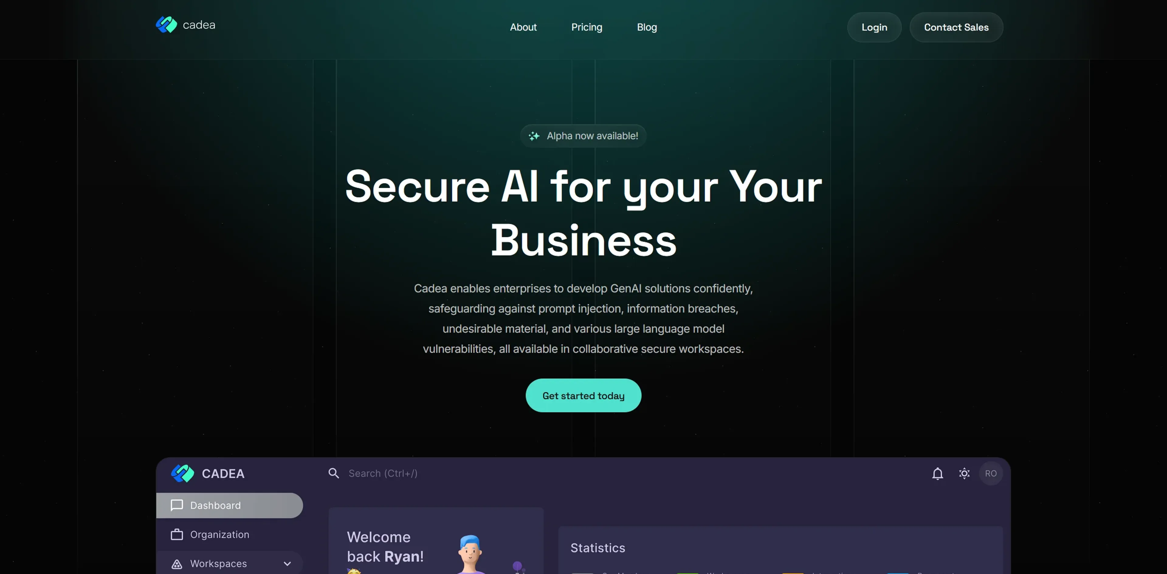 Image related to Cadea, an AI tool for building and deploying autonomous agents.