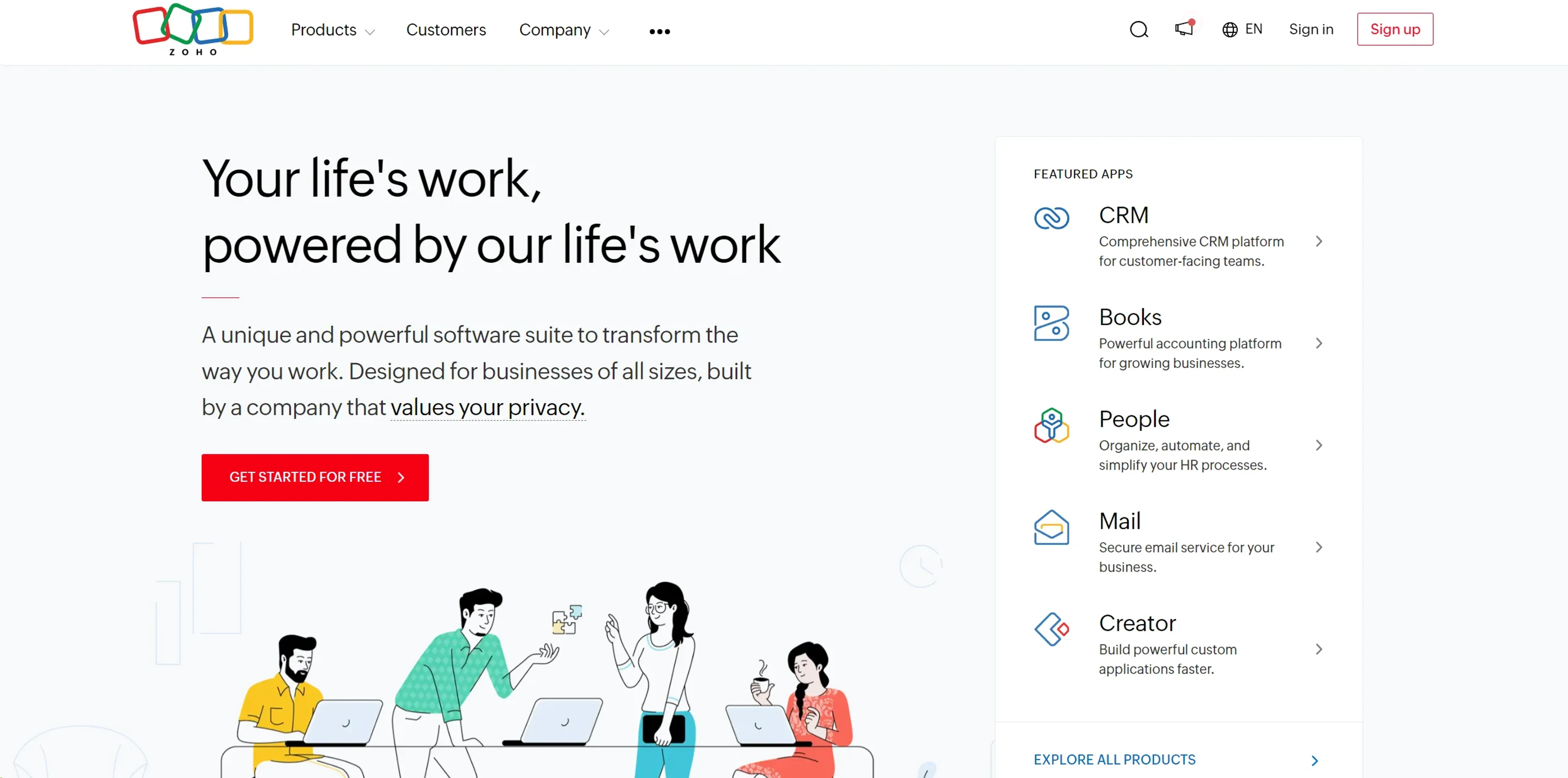 Image related to Zoho Social, an AI tool for turning text into videos.