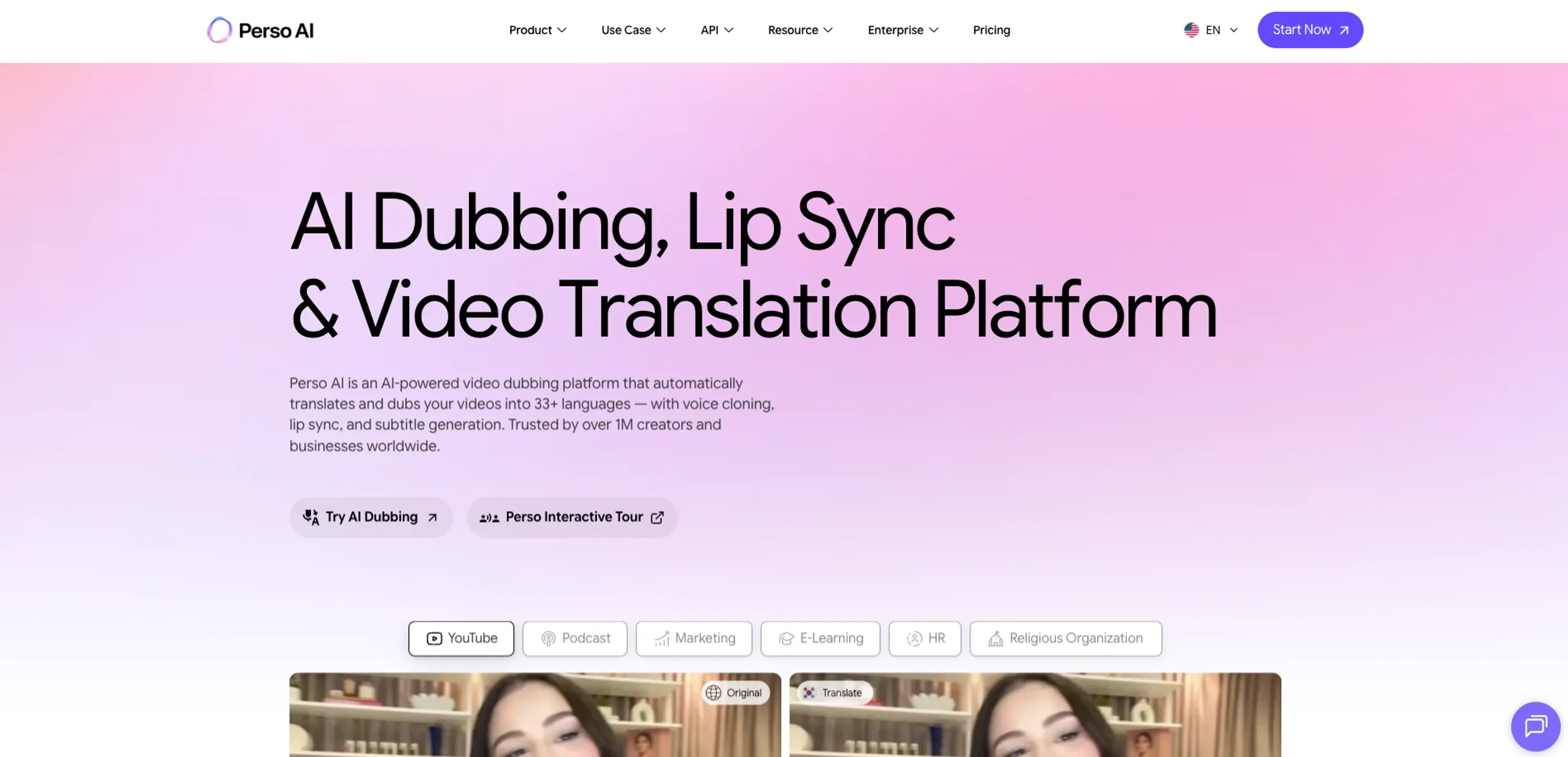 Image related to Perso AI, an AI tool for translating text or speech between languages.