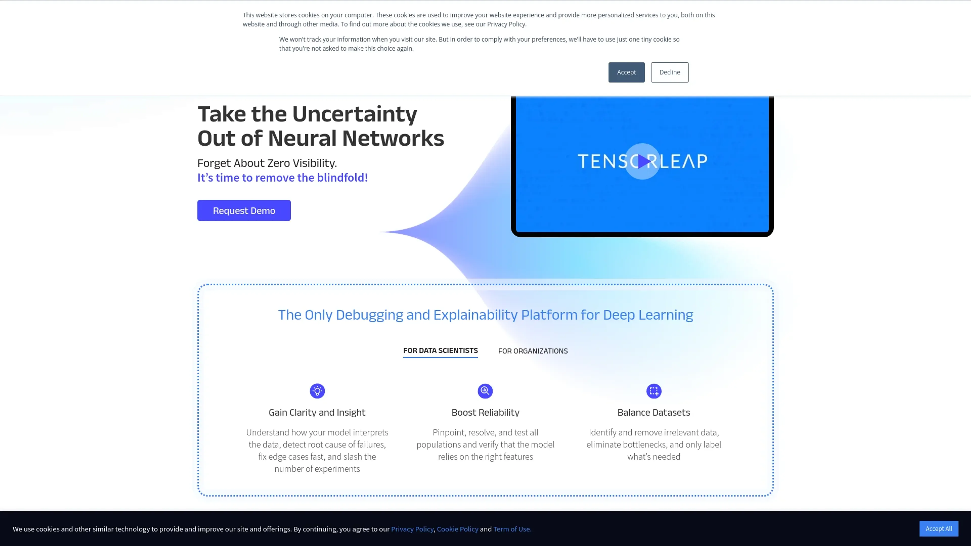 Image related to TensorLeap, an AI tool for detecting AI-generated content.