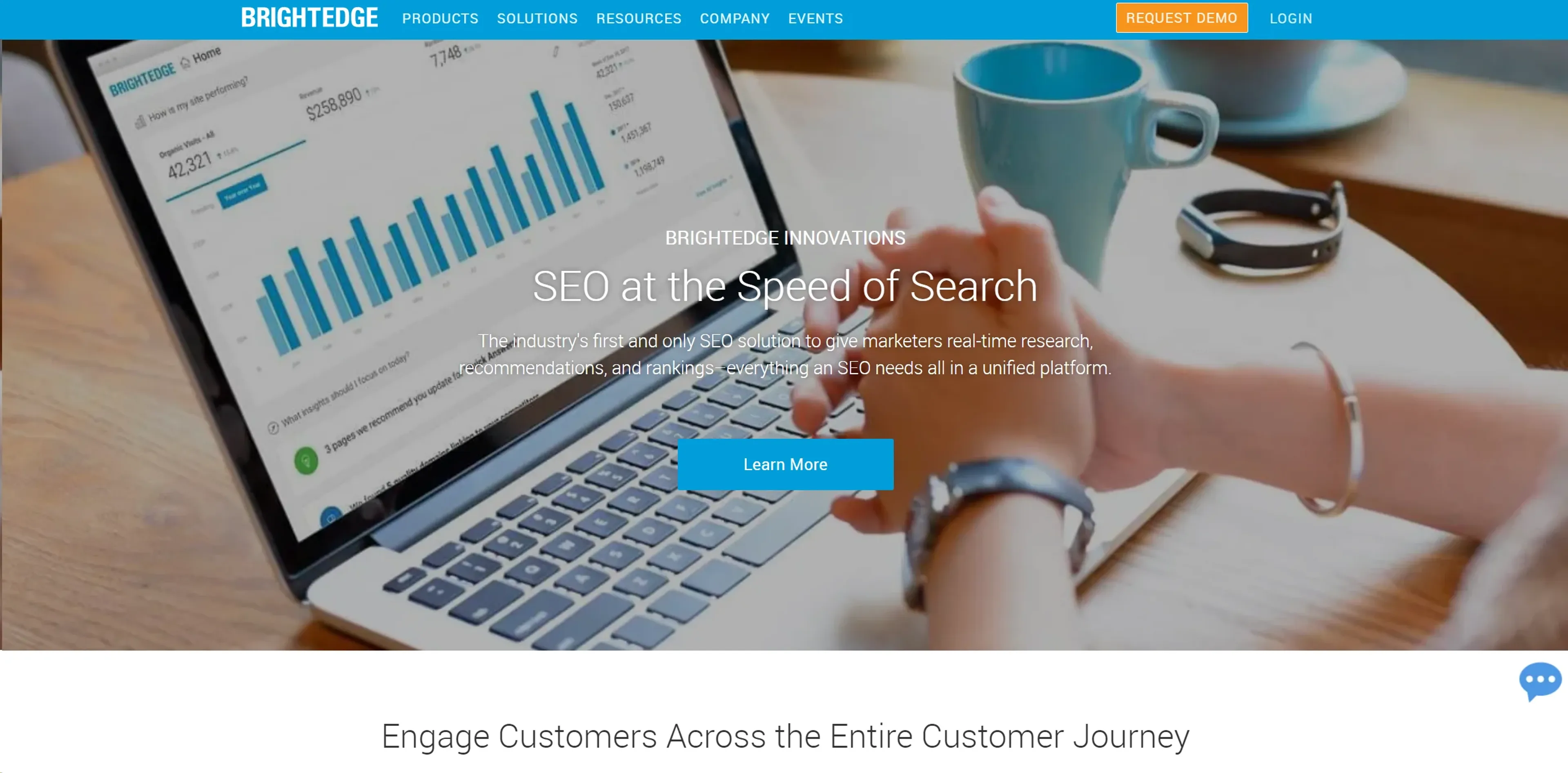 Image related to BrightEdge, an AI tool for improving search engine optimization.
