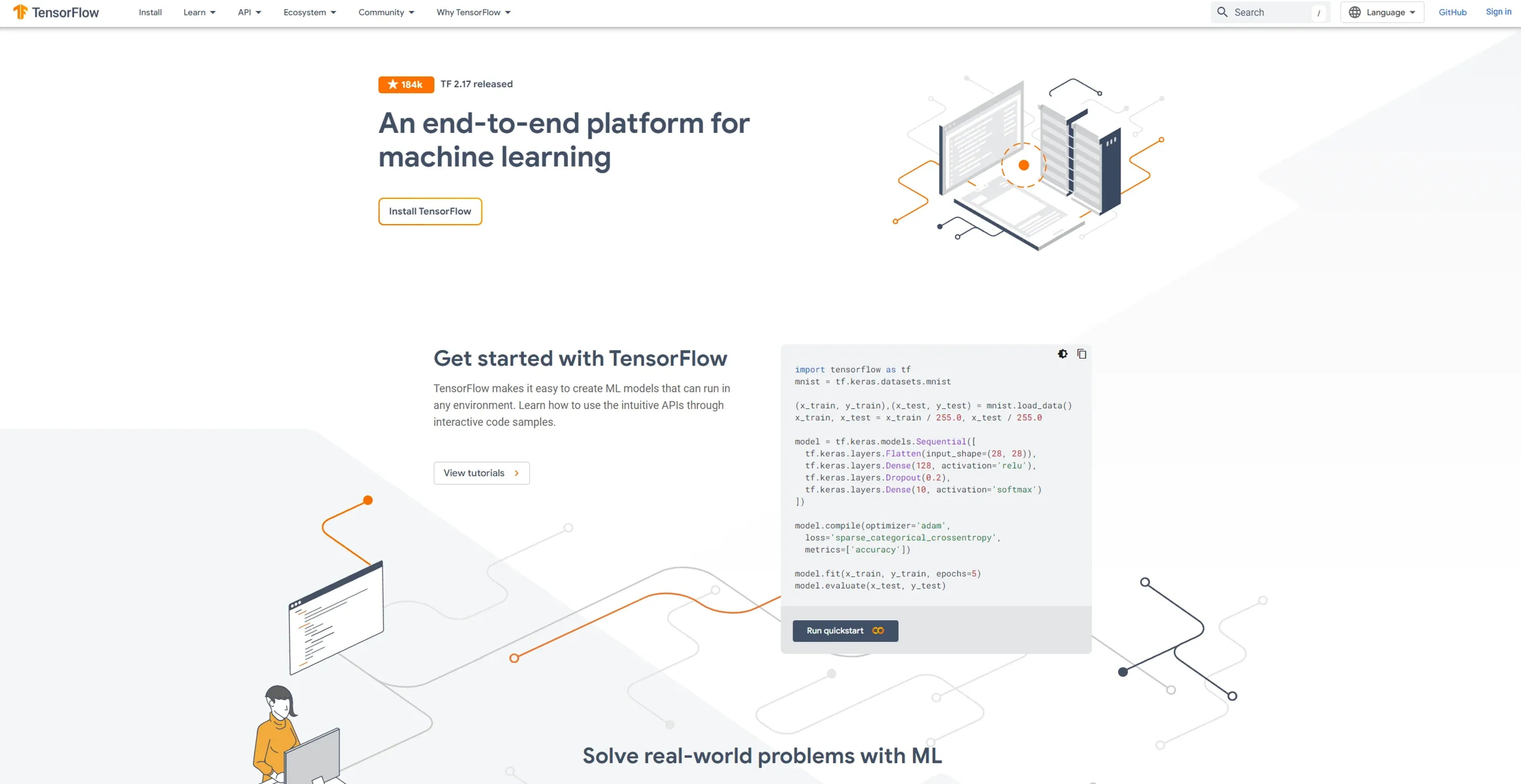 Image related to TensorFlow, an AI tool for helping startups build and grow efficiently.