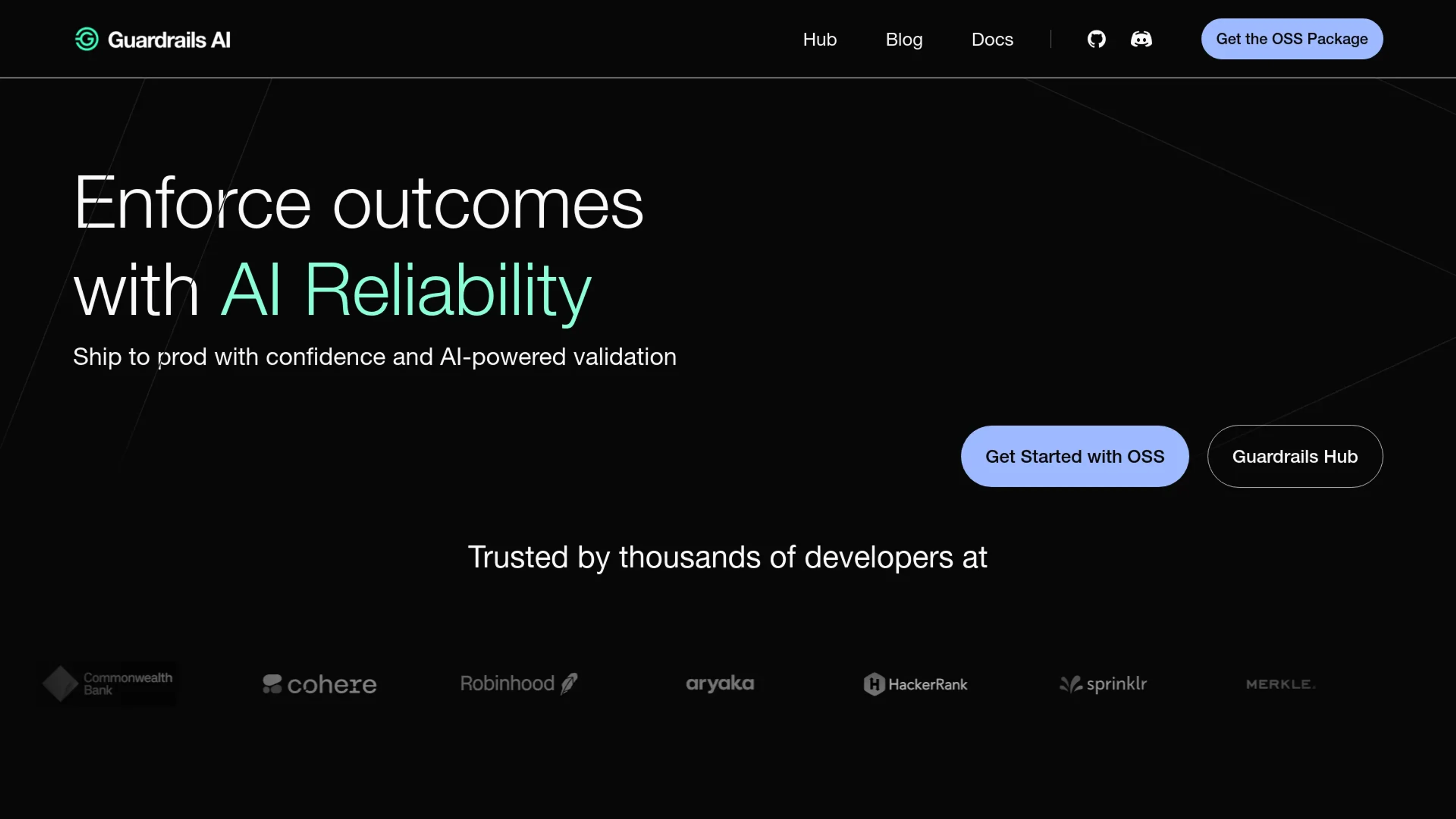 Image related to Guardrails, an AI tool for building and deploying autonomous agents.