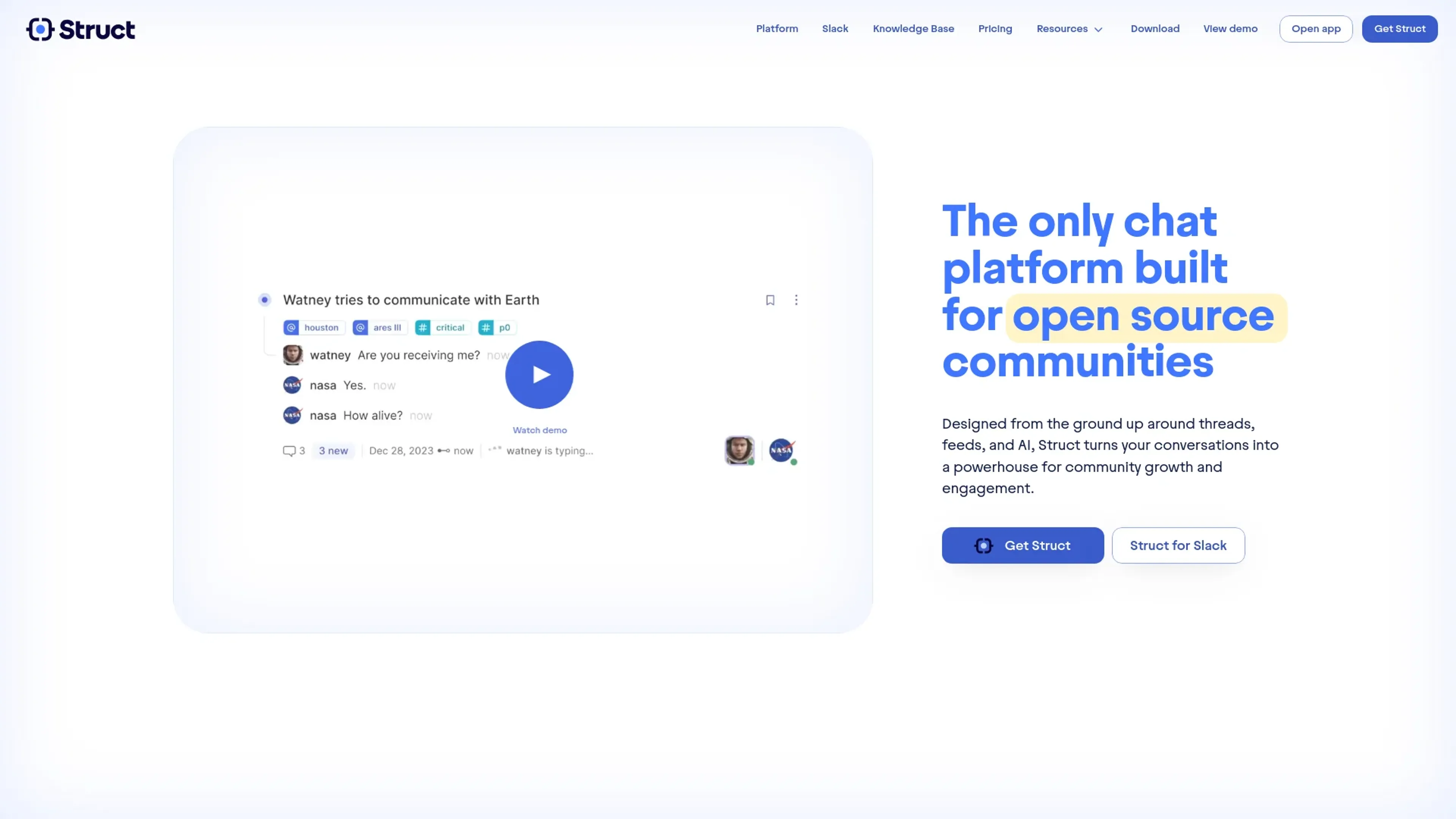 Struct Chat screenshot