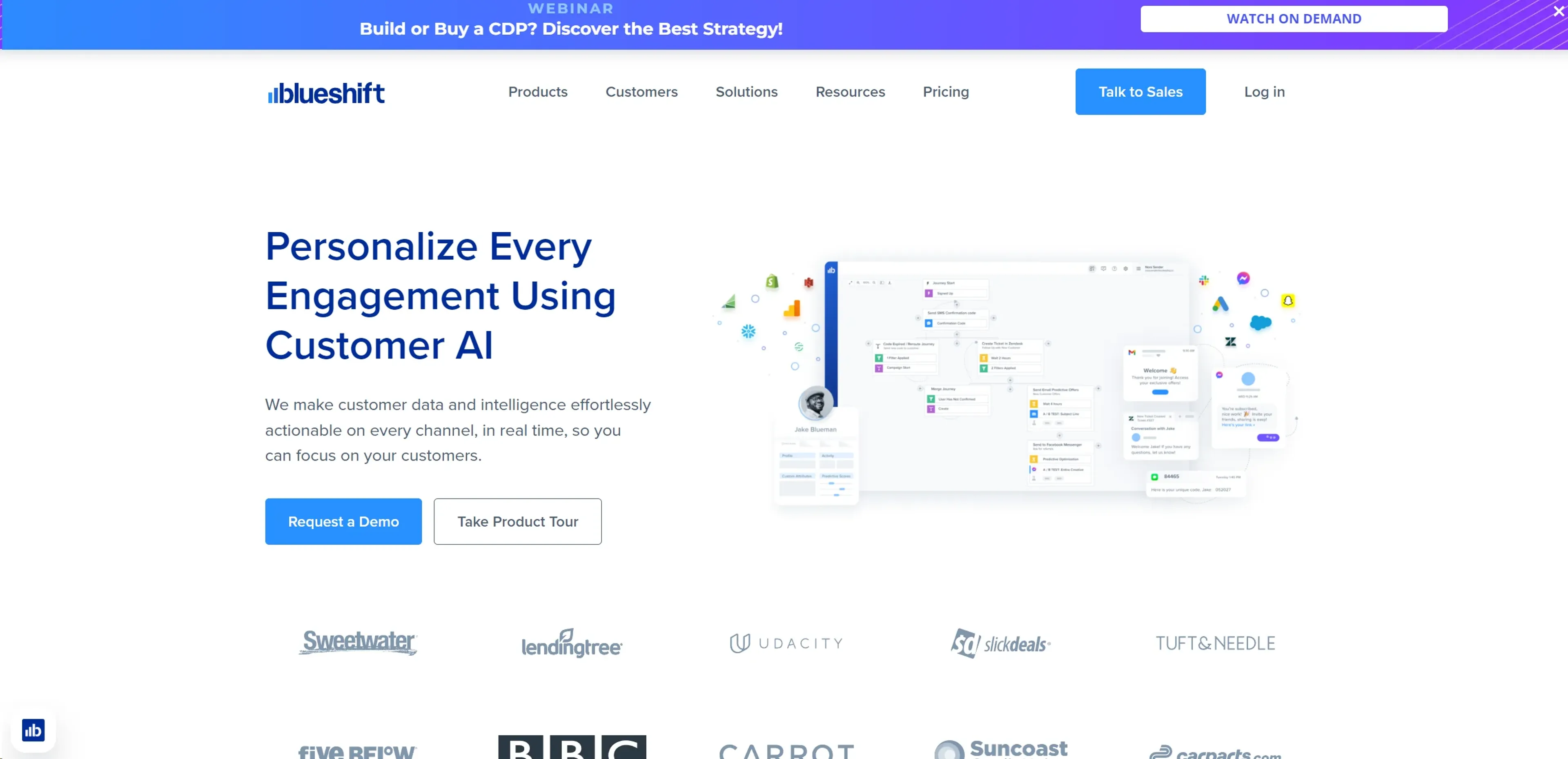 Image related to Blueshift, an AI tool for automating and optimizing marketing tasks.