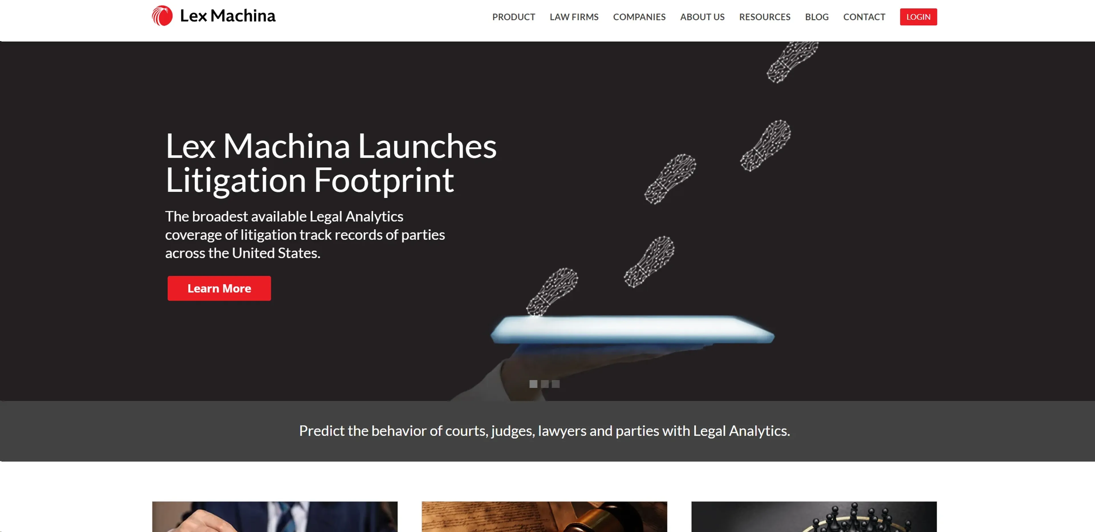 Image related to Lex Machina, an AI tool for assisting with legal documents and research.