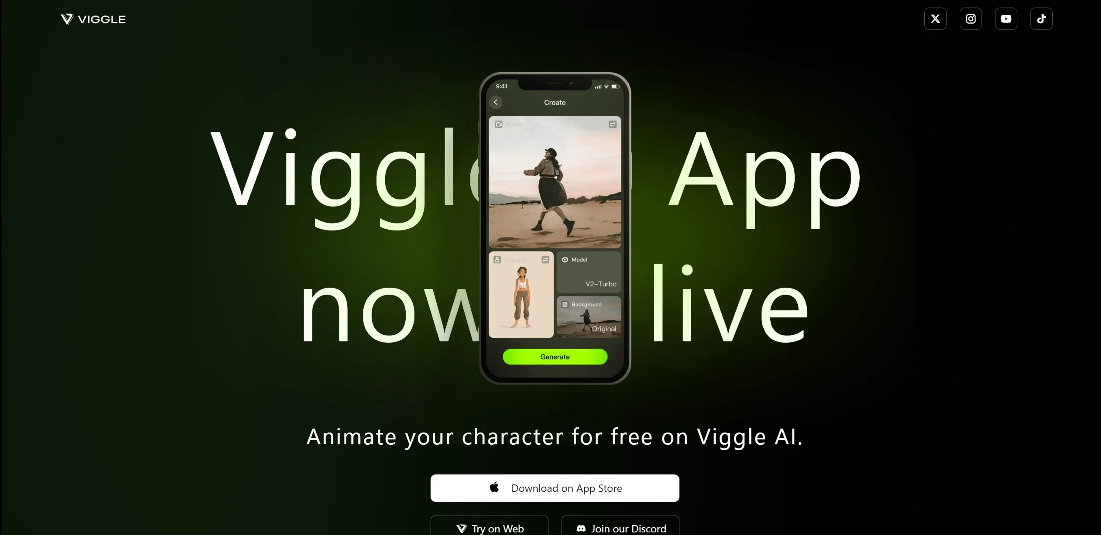 Image related to Viggle AI, an AI tool for generating realistic videos.