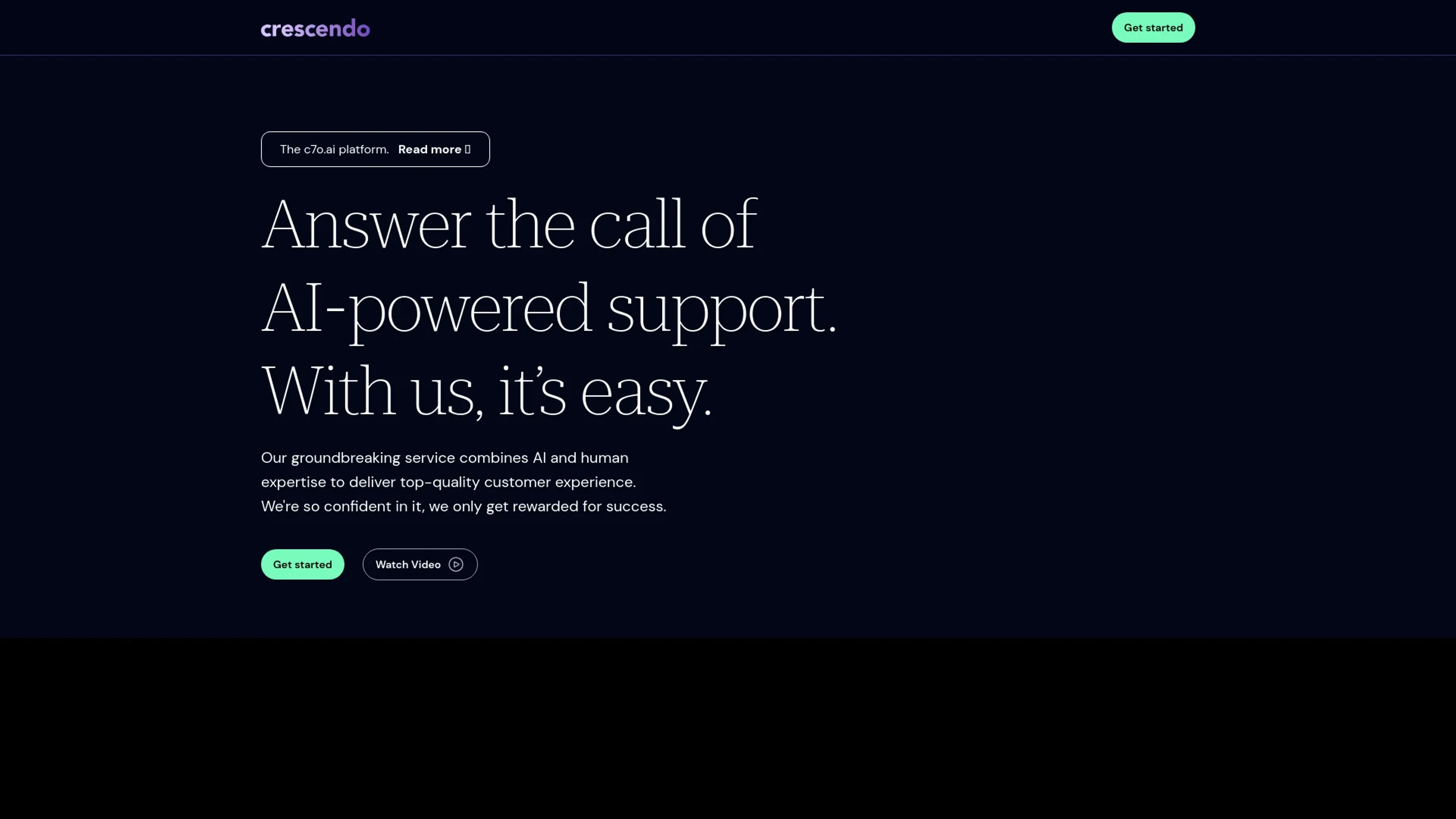 Image related to CrescendoCX, an AI tool for automating customer service and support.