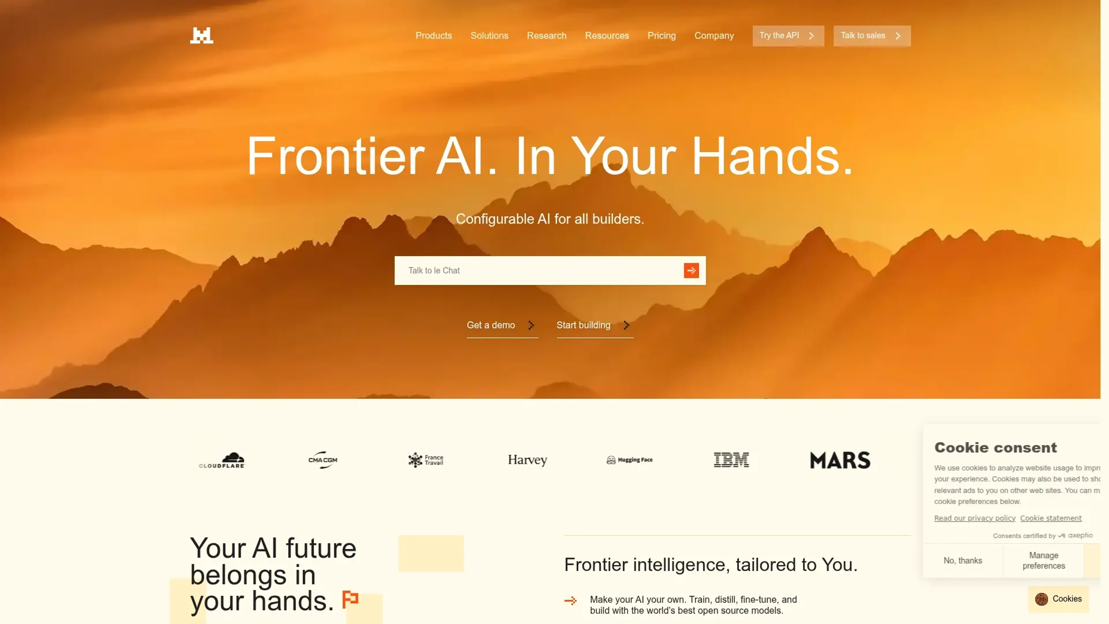 Image related to Mistral AI, an AI tool for building and deploying autonomous agents.