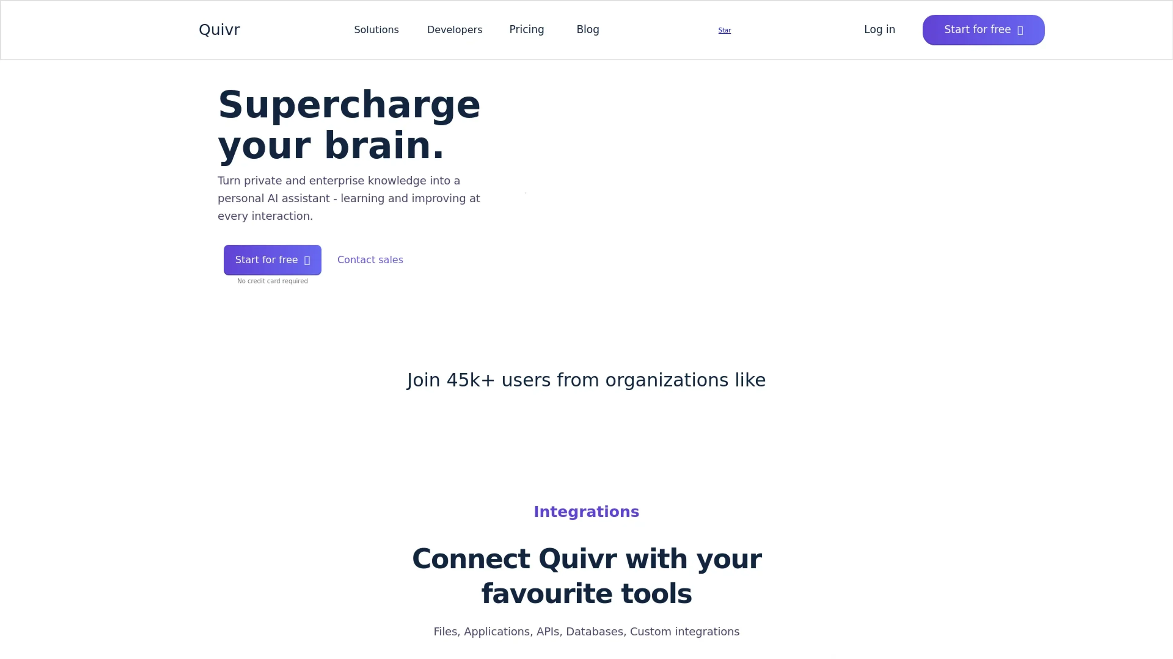 Image related to Quivr, an AI tool for conducting and organizing research.