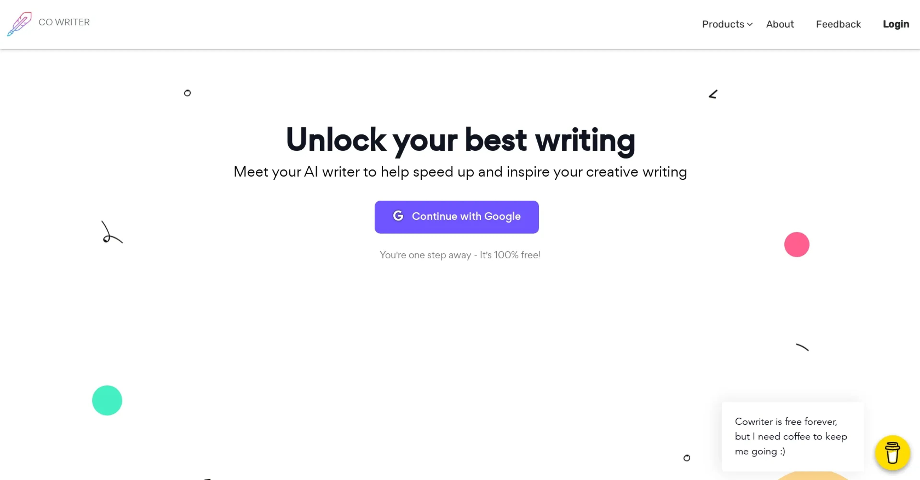 Image related to Cowriter, an AI tool for assisting with writing and content creation.