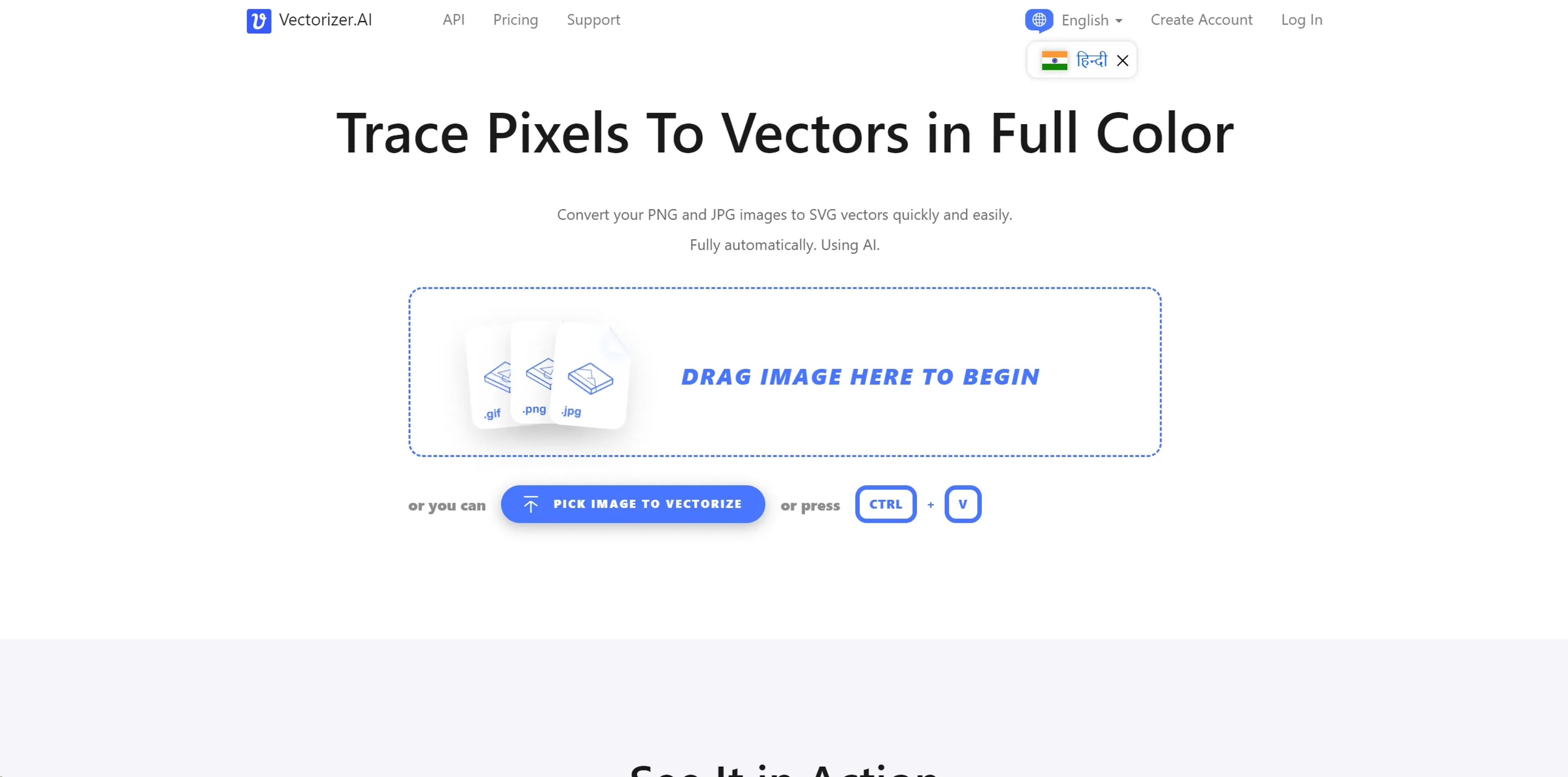 Image related to Vectorizer.ai, an AI tool for generating design concepts and layouts.