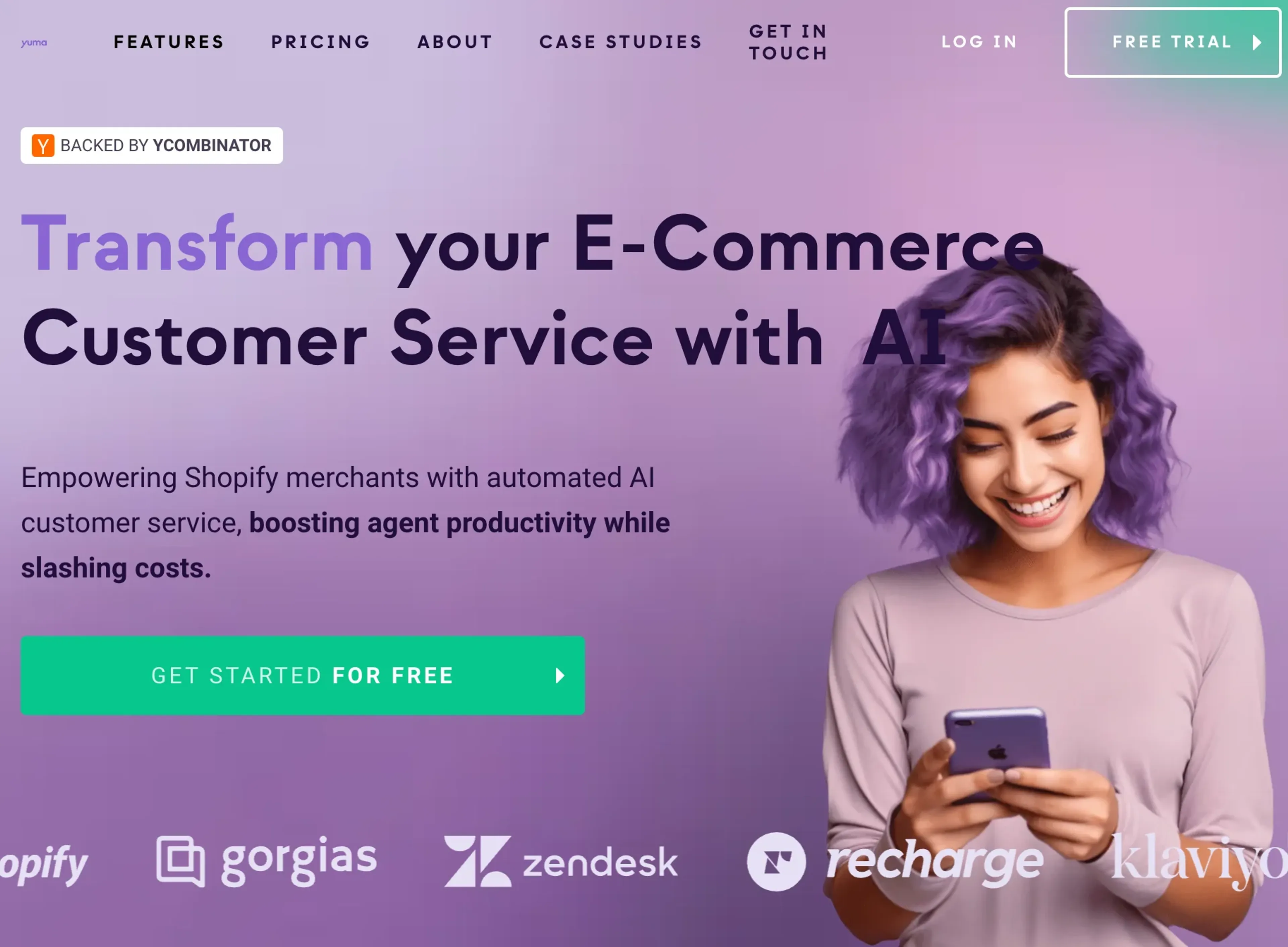 Image related to Yuma, an AI tool for automating customer service and support.