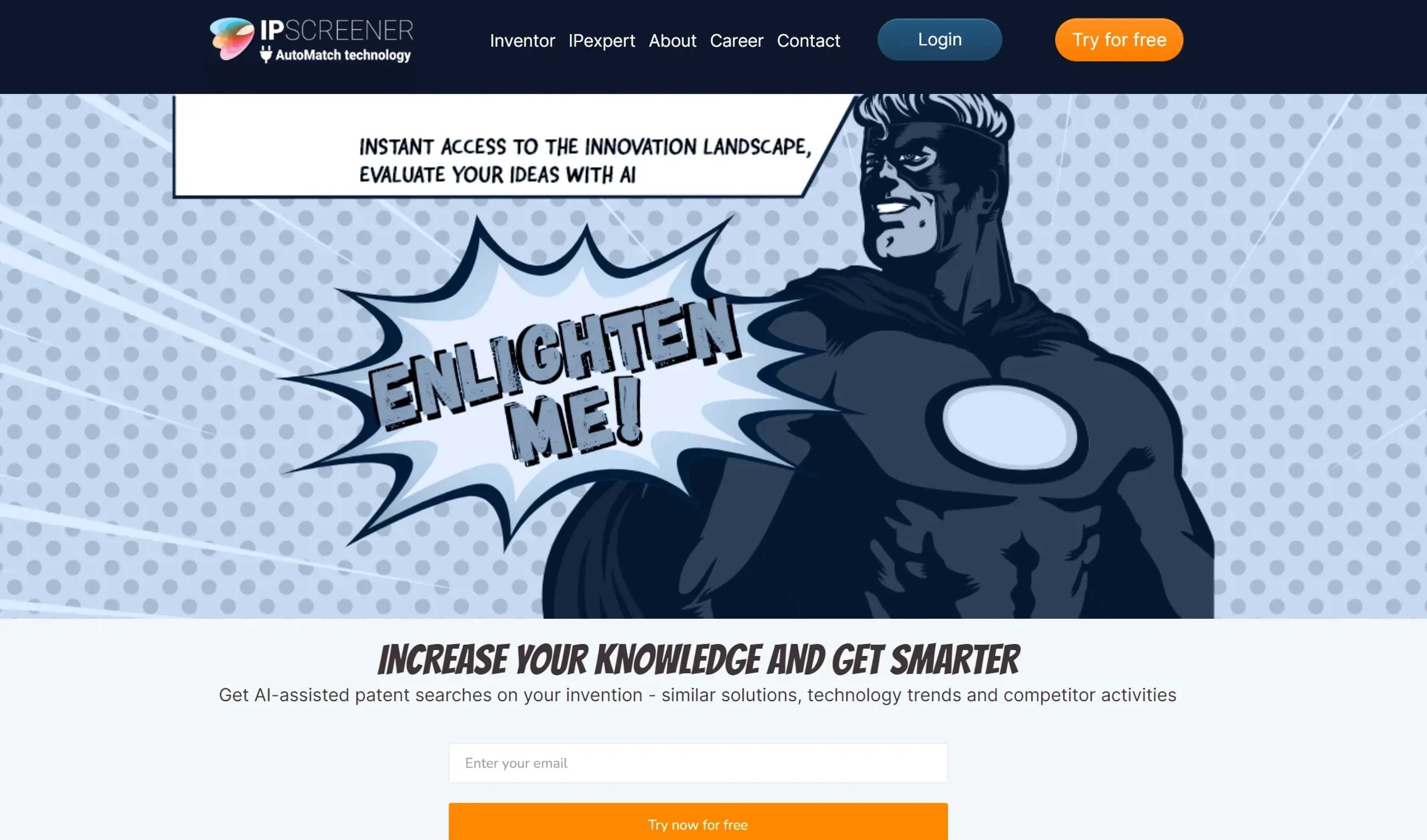 Image related to IPscreener, an AI tool for conducting and organizing research.